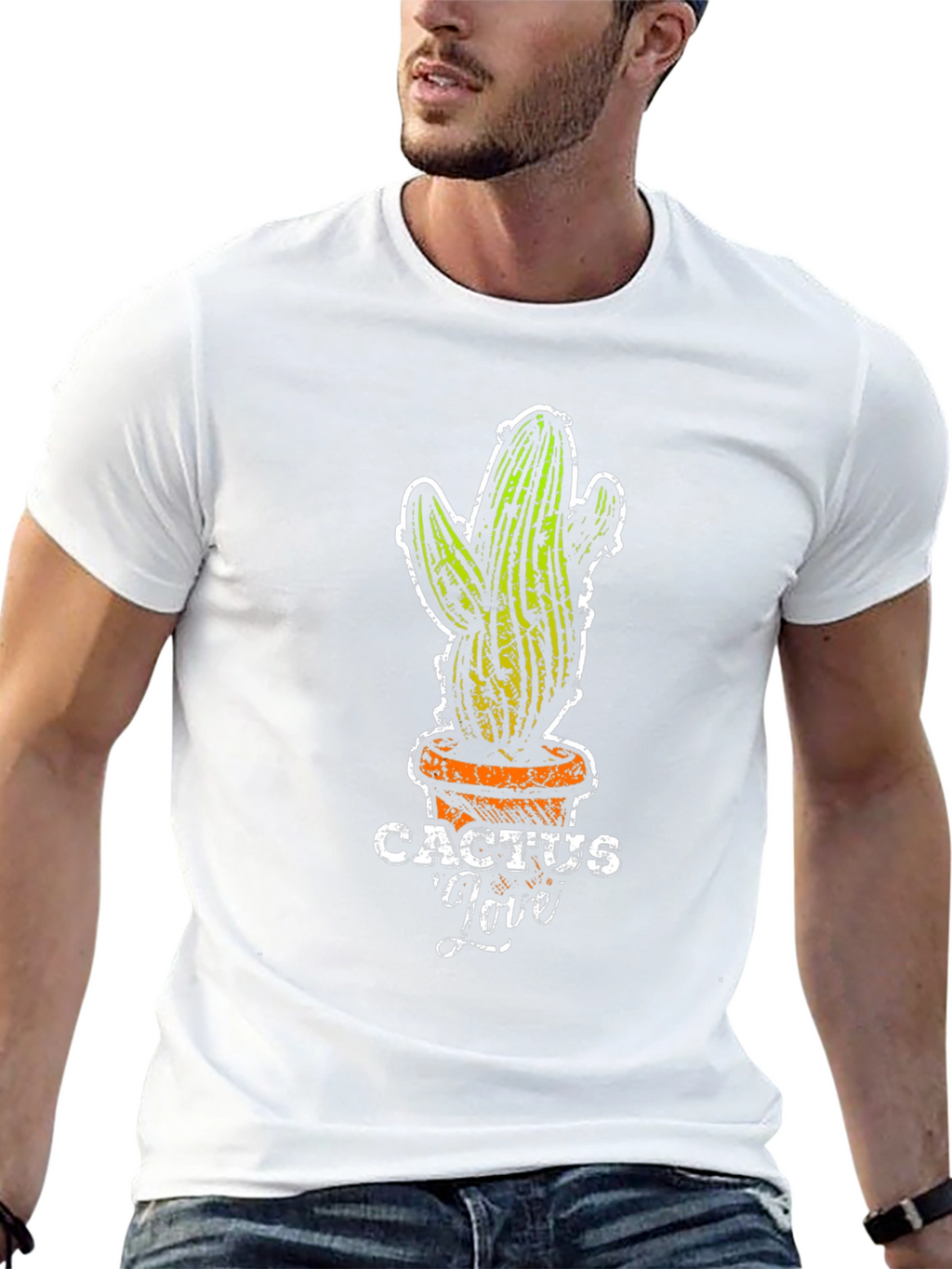 Cactus Love Graphic Tee - Trendy Plant Lover Shirt