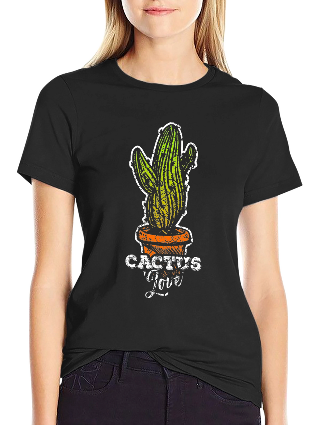 Cactus Love Graphic Tee - Trendy Plant Lover Shirt