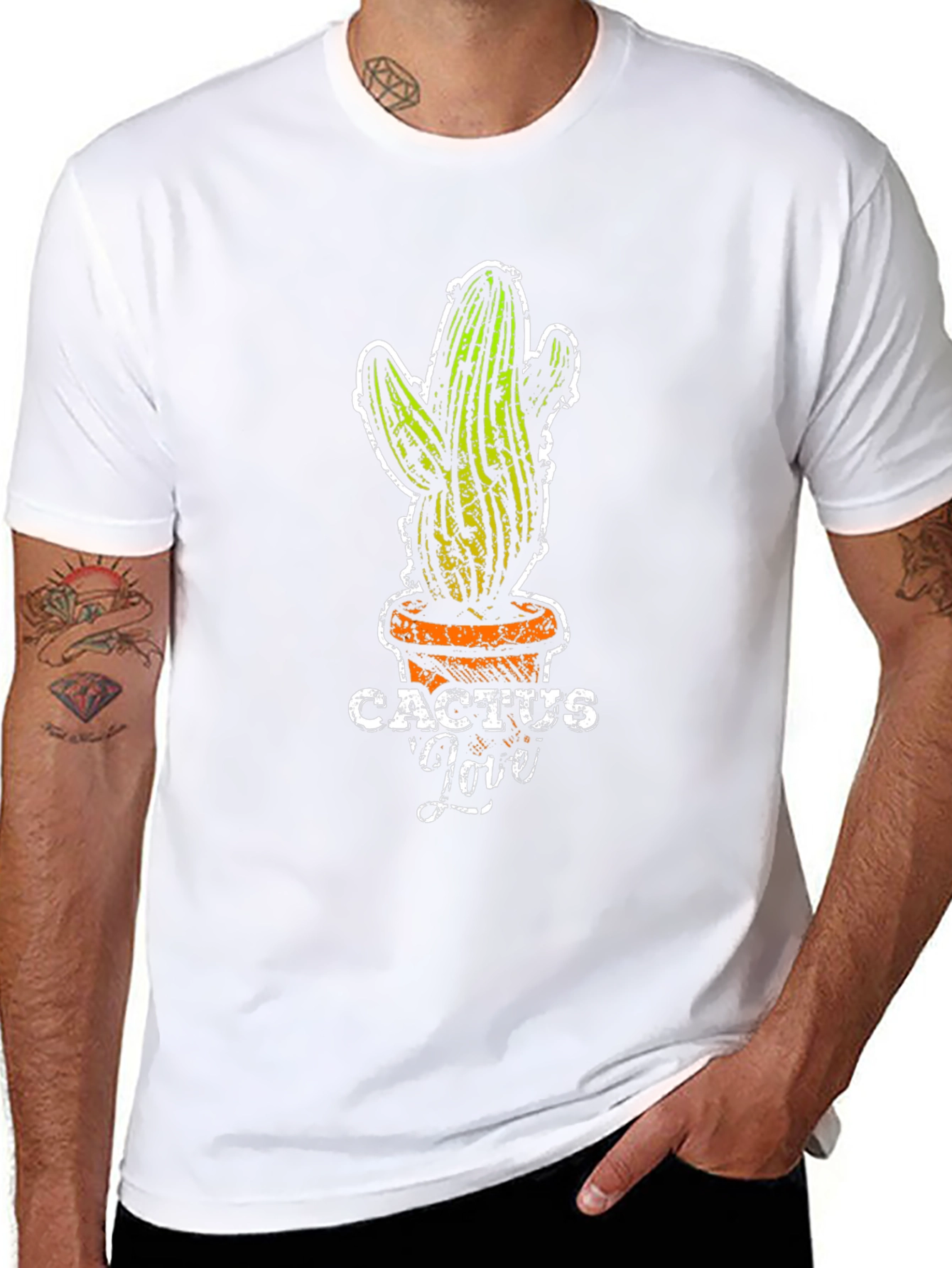 Cactus Love Graphic Tee - Trendy Plant Lover Shirt