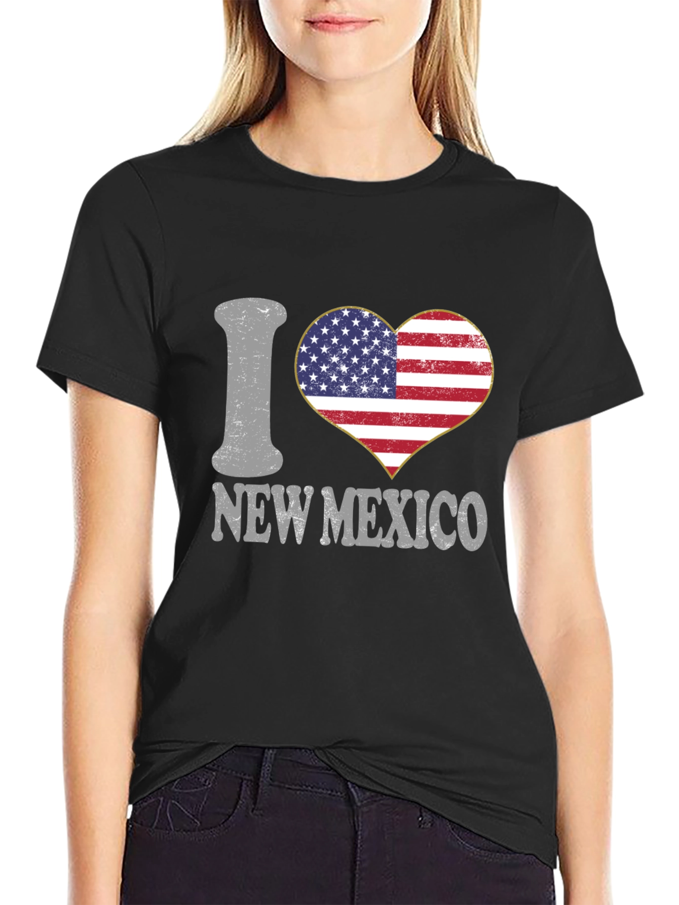 I Heart New Mexico USA Flag T-Shirt