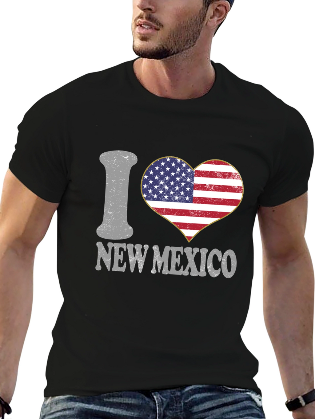 I Heart New Mexico USA Flag T-Shirt