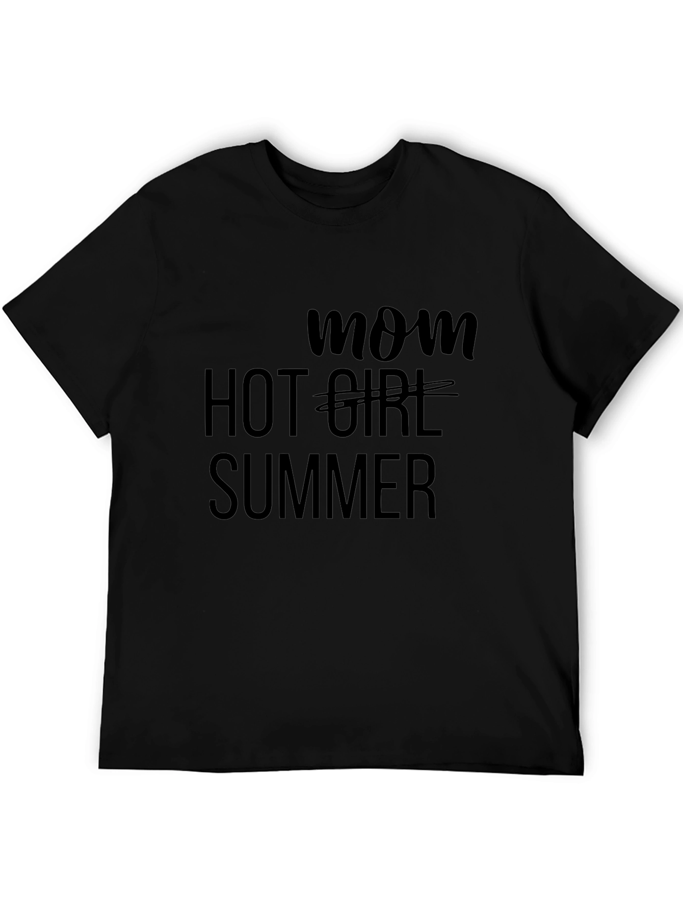 Mom Hot Girl Summer Black Tee