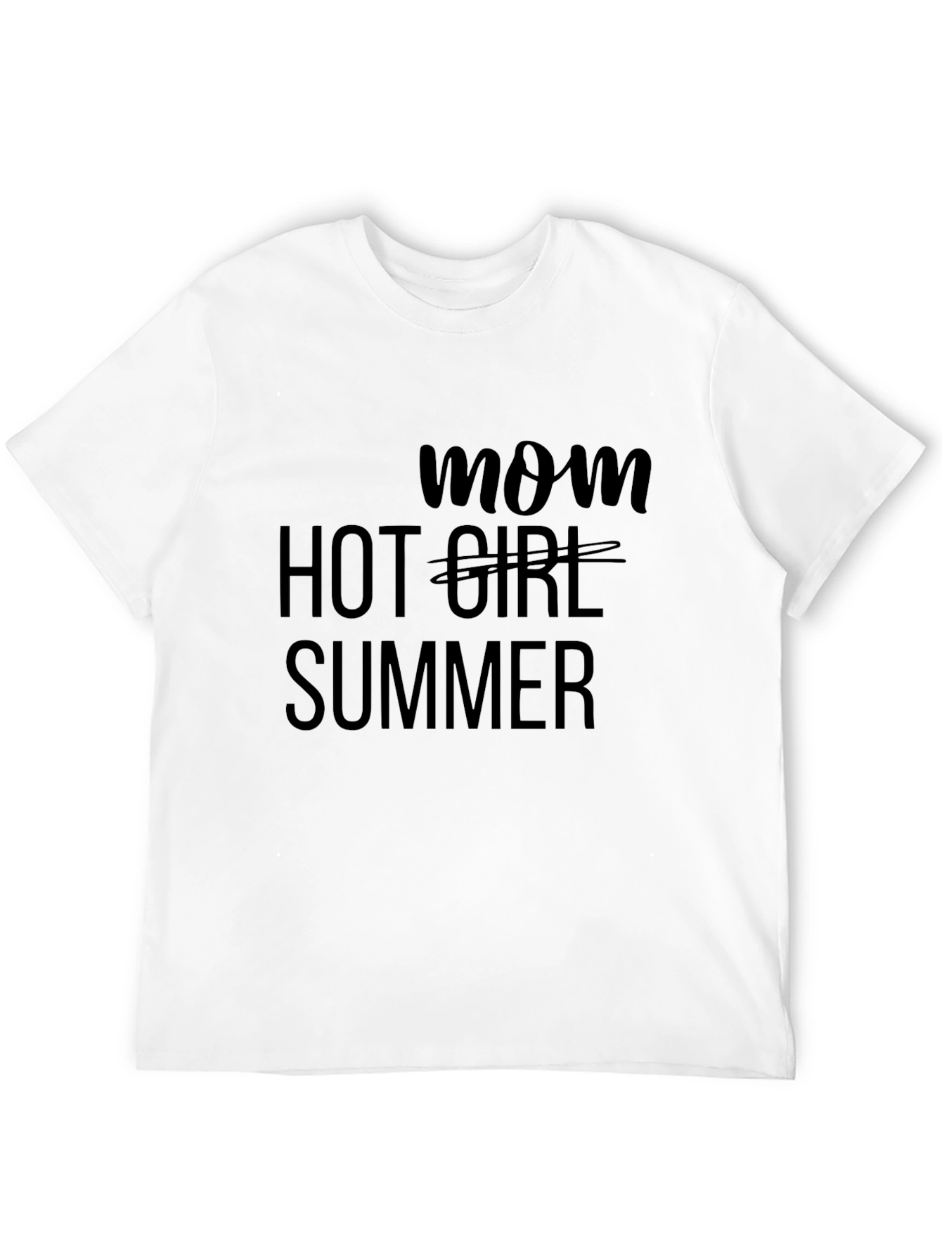 Mom Hot Girl Summer Black Tee
