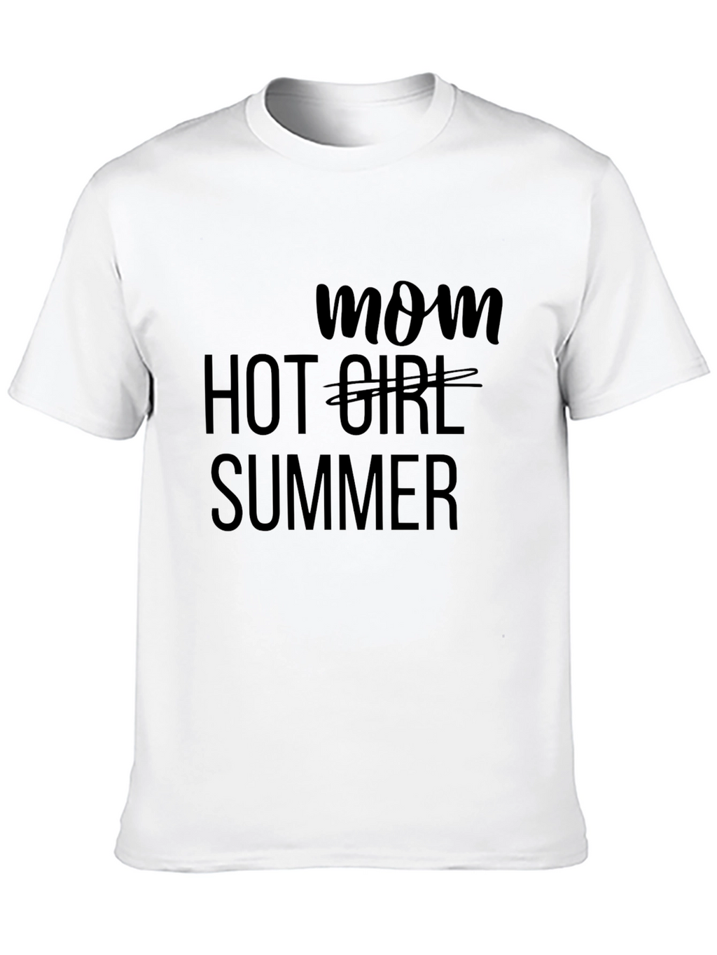 Mom Hot Girl Summer Black Tee
