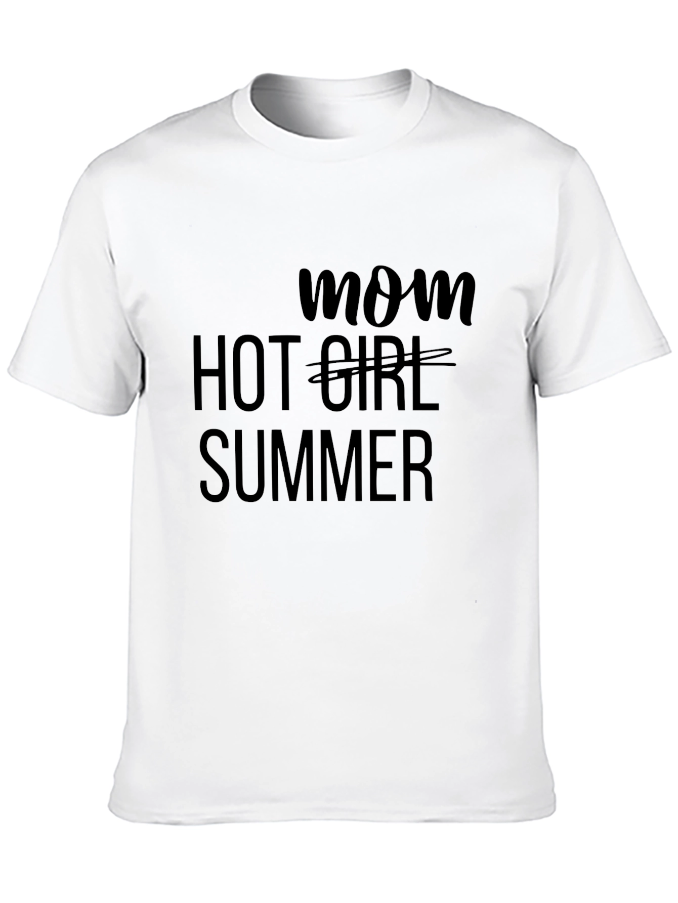 Mom Hot Girl Summer Black Tee