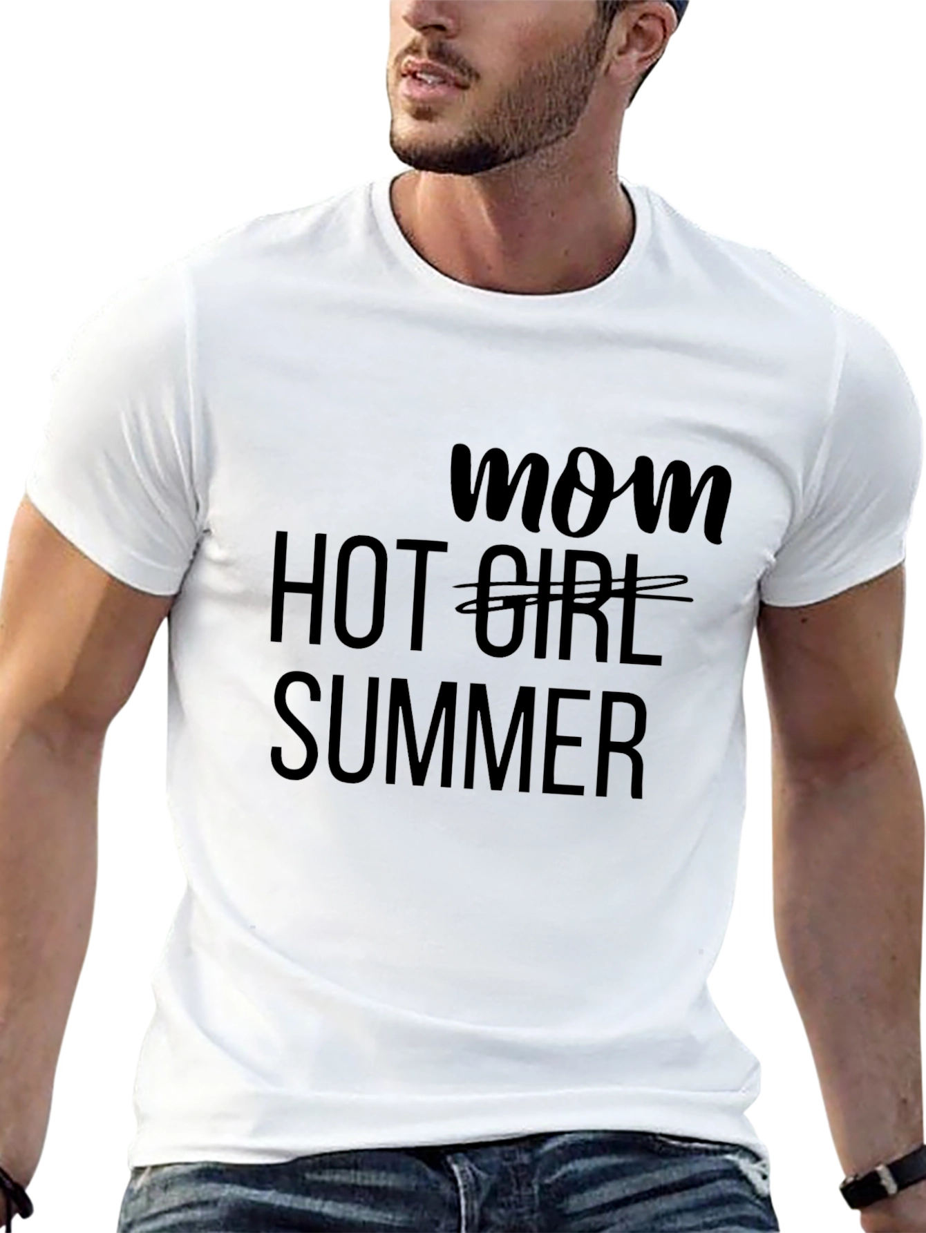 Mom Hot Girl Summer Black Tee
