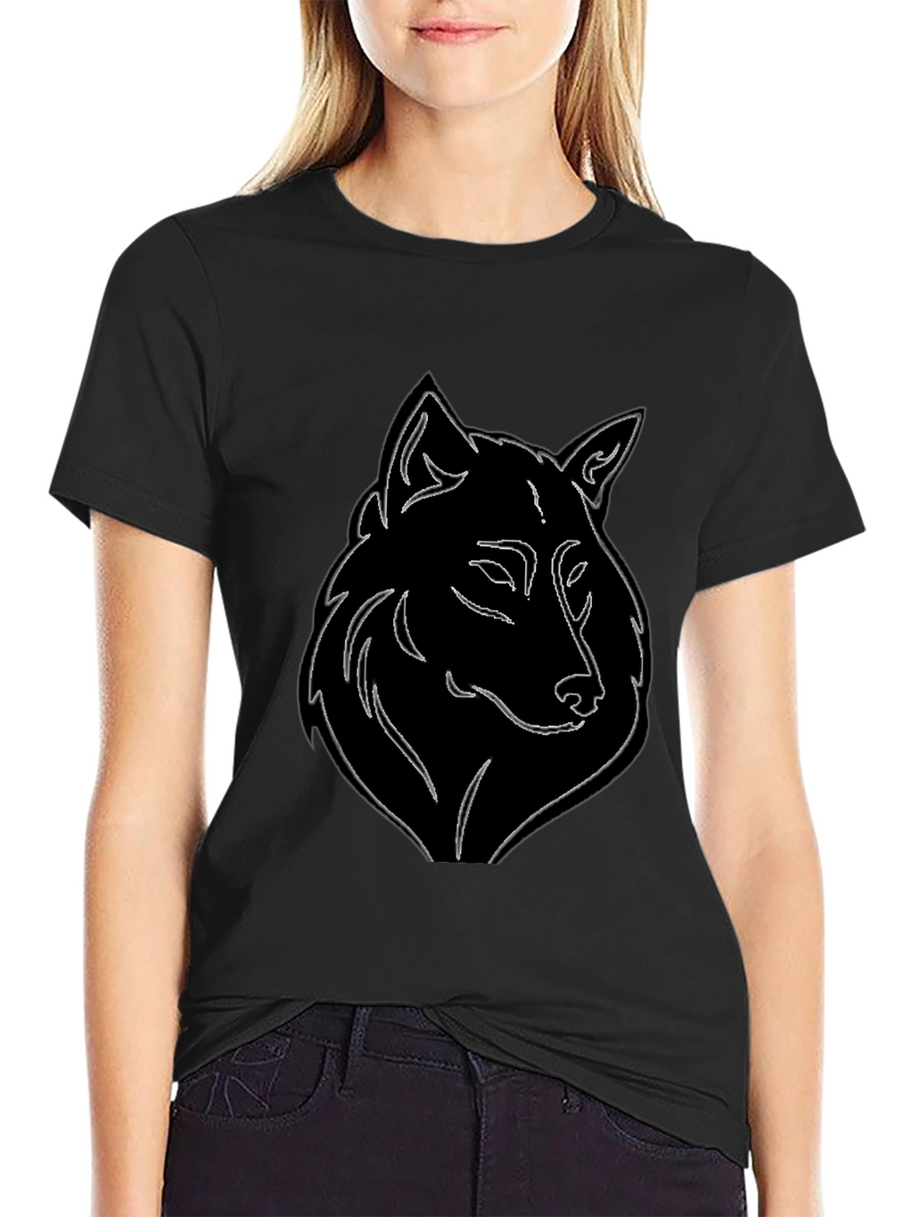 Wolf Graphic Black T-Shirt