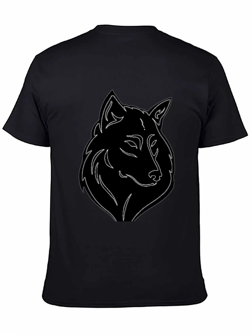 Wolf Graphic Black T-Shirt
