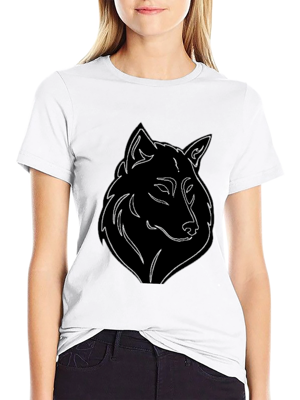 Wolf Graphic Black T-Shirt
