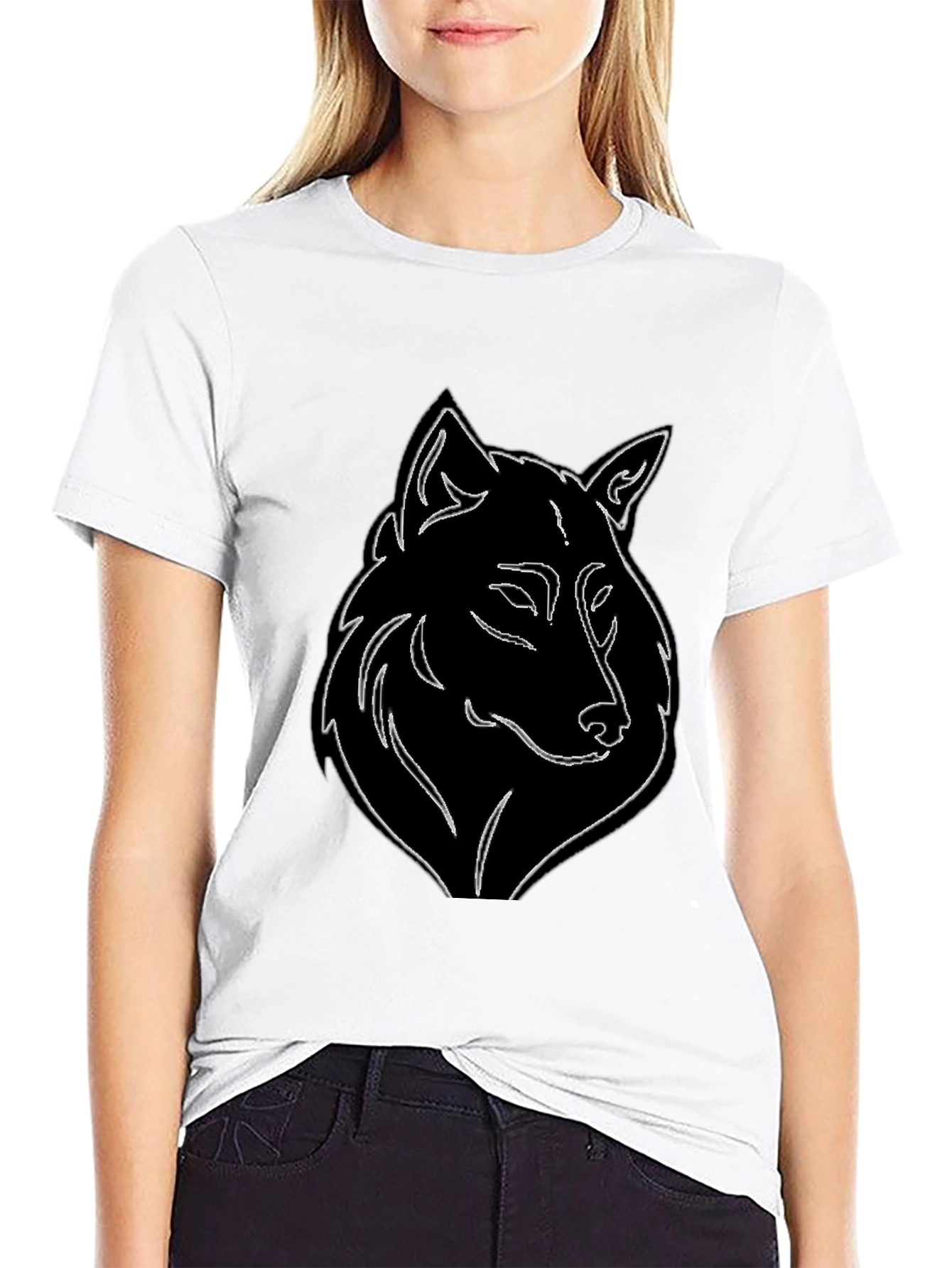 Wolf Graphic Black T-Shirt
