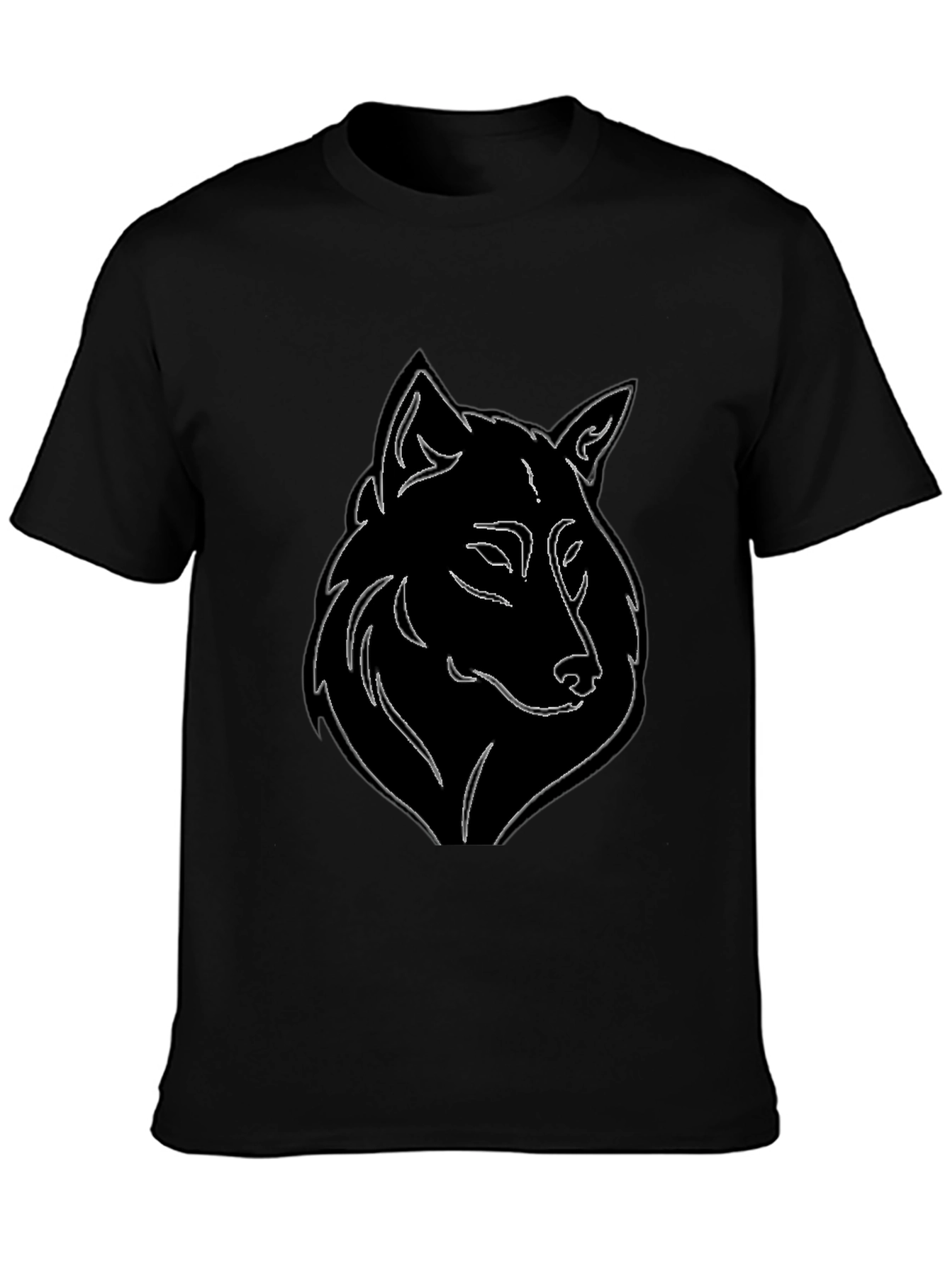 Wolf Graphic Black T-Shirt