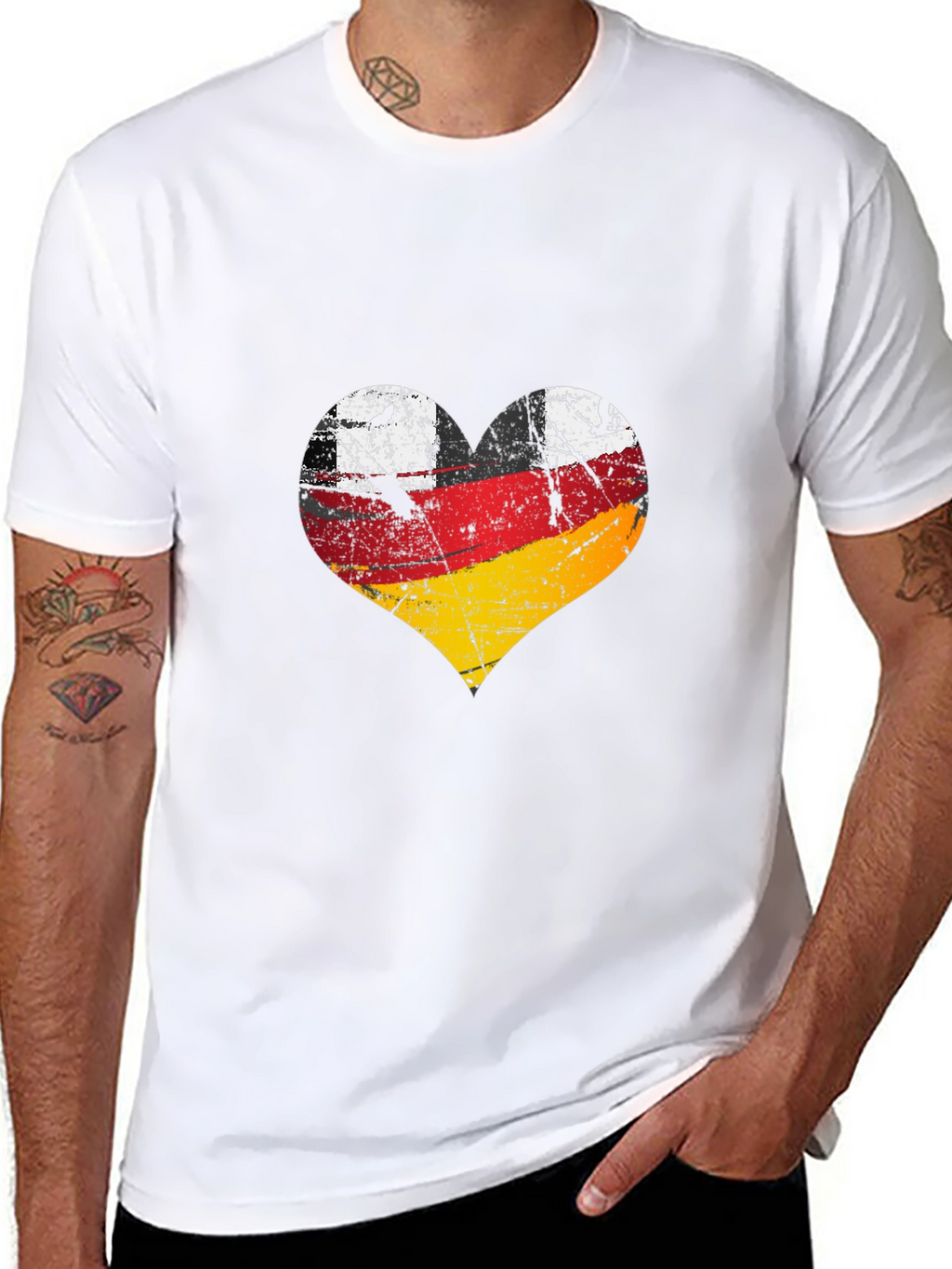 Germany Flag Heart Graphic Tee