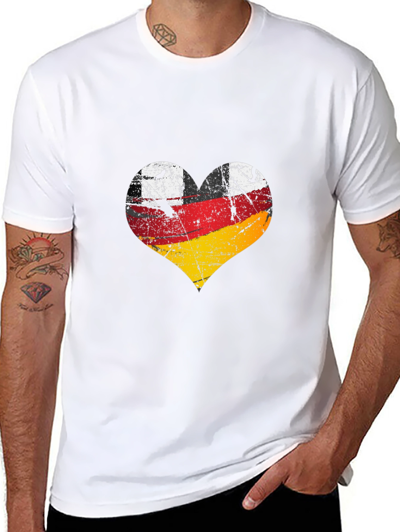 Germany Flag Heart Graphic Tee