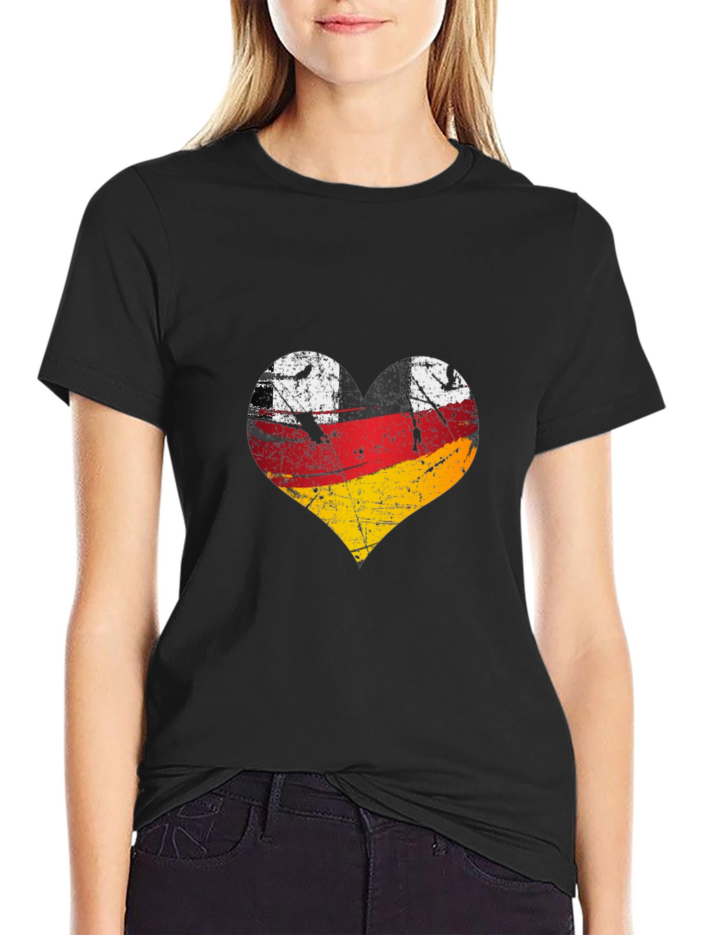 Germany Flag Heart Graphic Tee