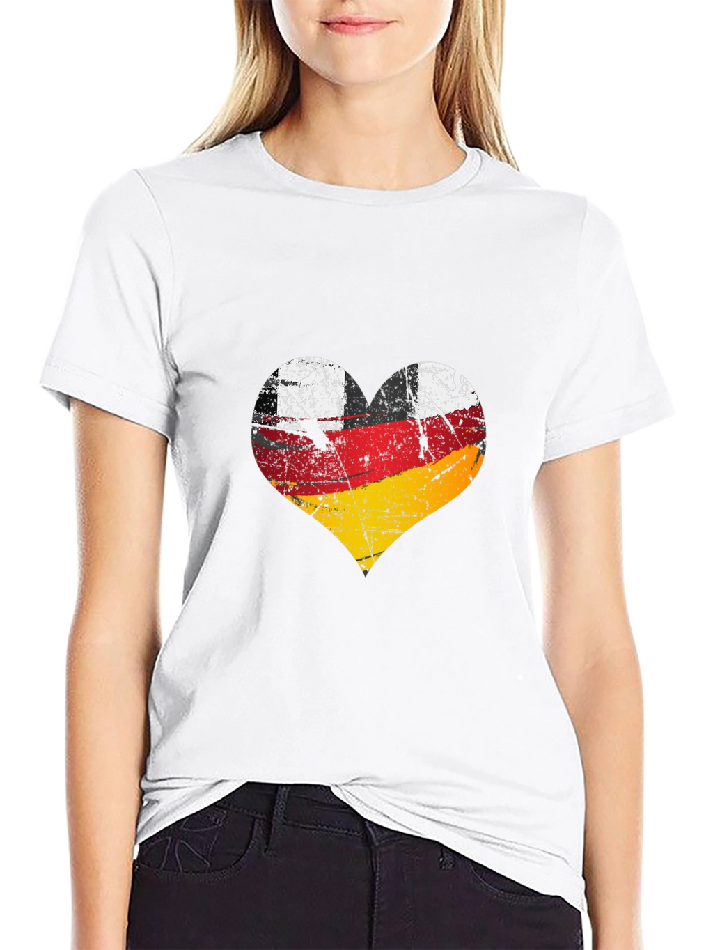 Germany Flag Heart Graphic Tee