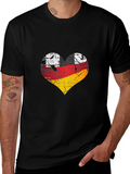 Germany Flag Heart Graphic Tee