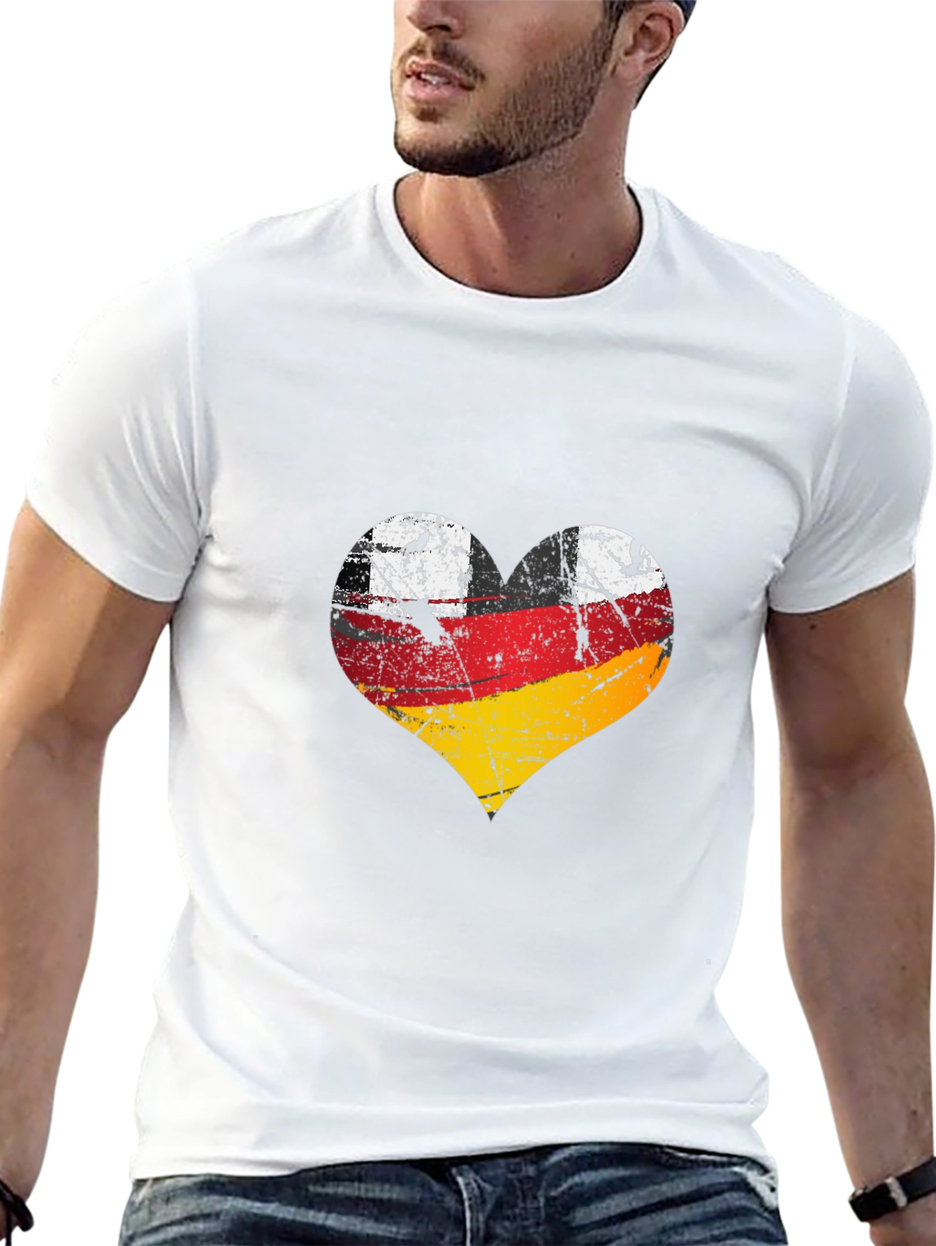Germany Flag Heart Graphic Tee