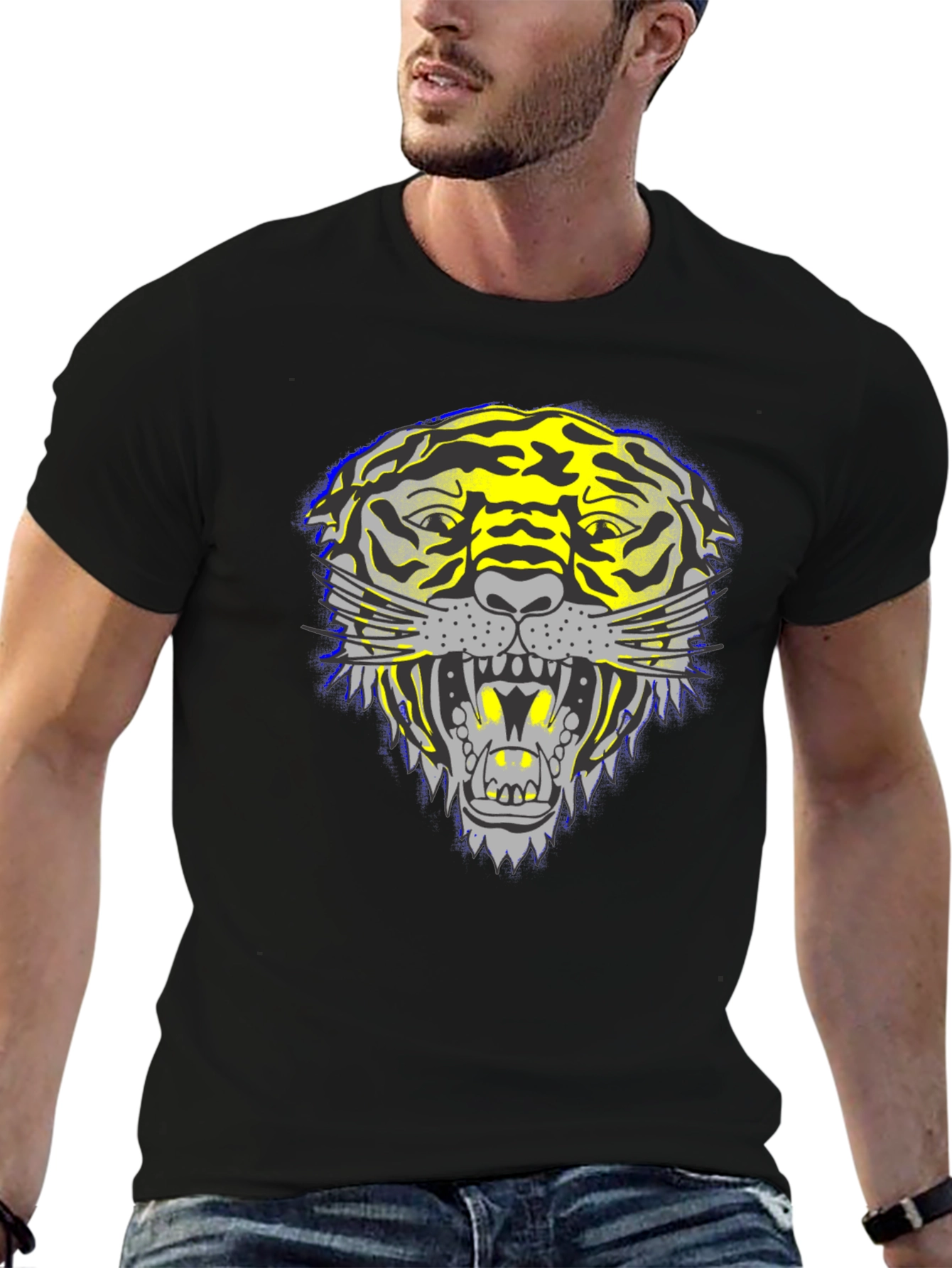 Bold Tiger Graphic Tee - Fierce Style