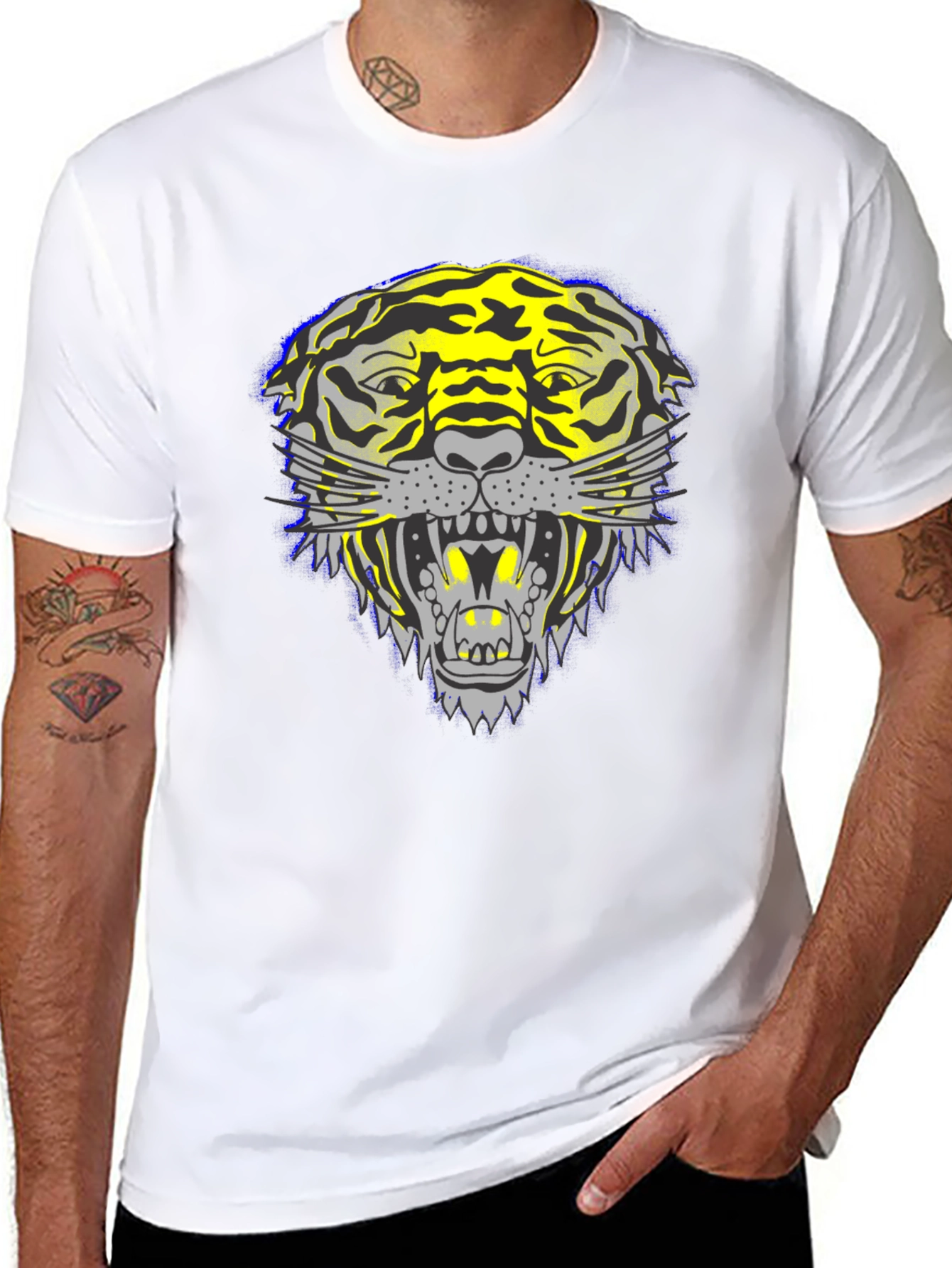Bold Tiger Graphic Tee - Fierce Style