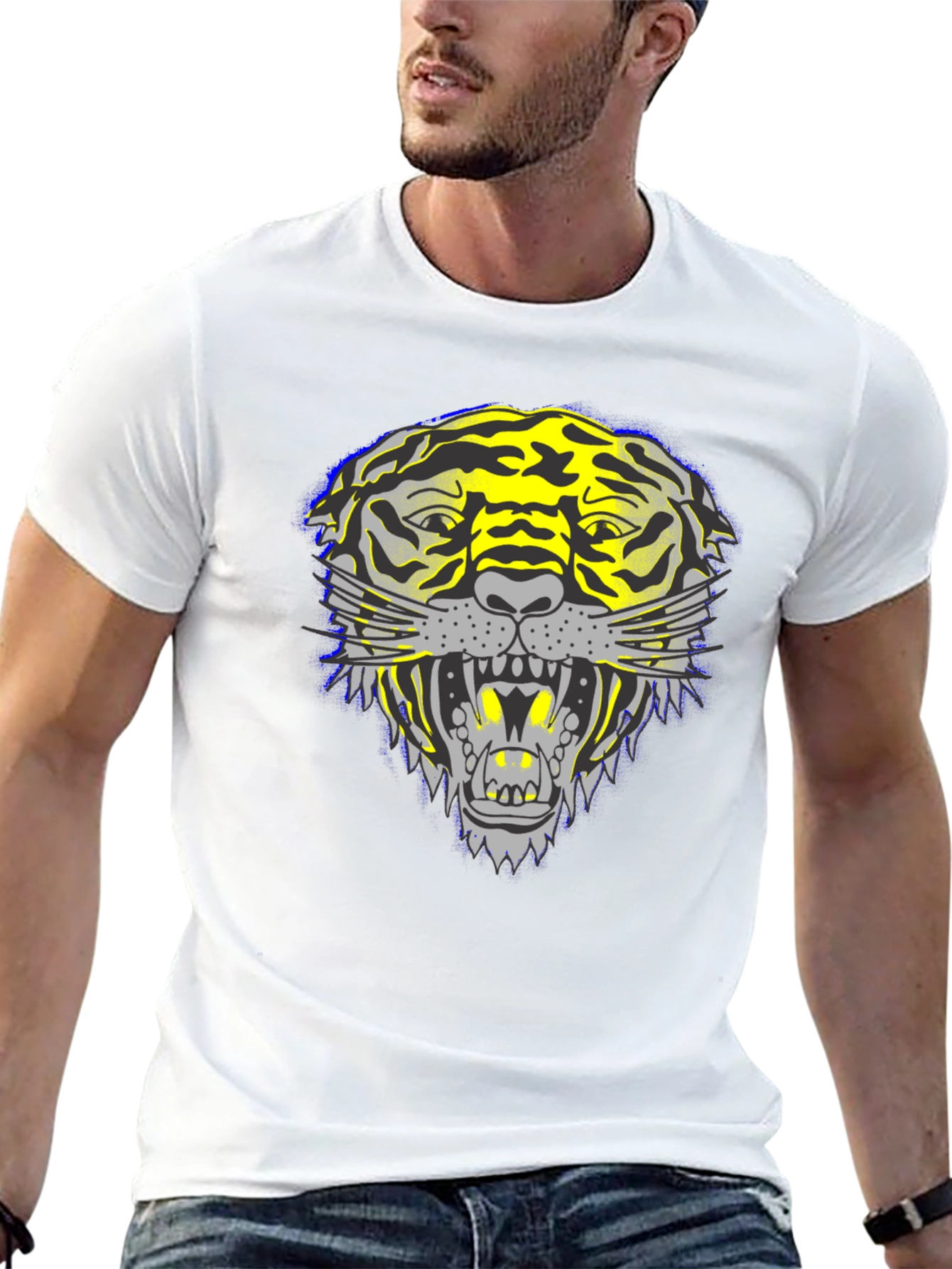 Bold Tiger Graphic Tee - Fierce Style