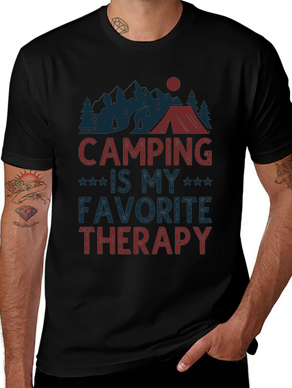 Camping is My Favorite Therapy T-Shirt