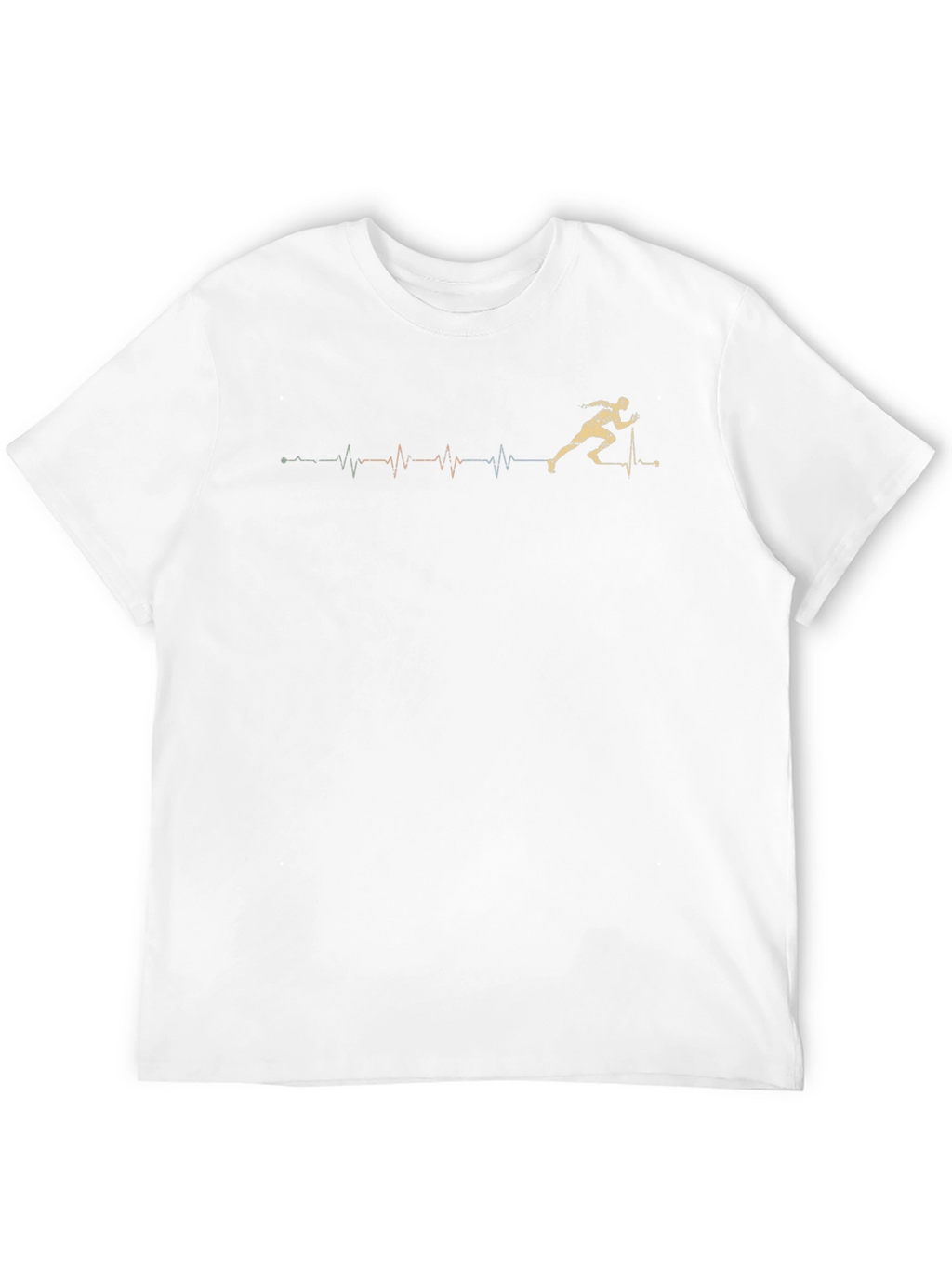 Runner Heartbeat T-Shirt - Sporty Graphic Tee
