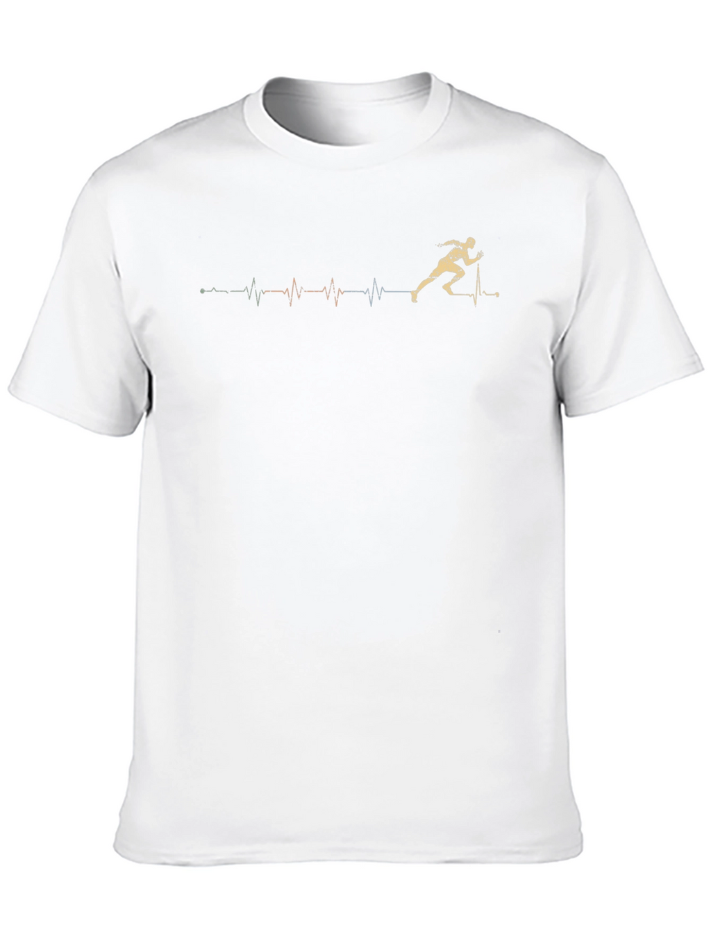 Runner Heartbeat T-Shirt - Sporty Graphic Tee
