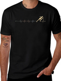 Runner Heartbeat T-Shirt - Sporty Graphic Tee