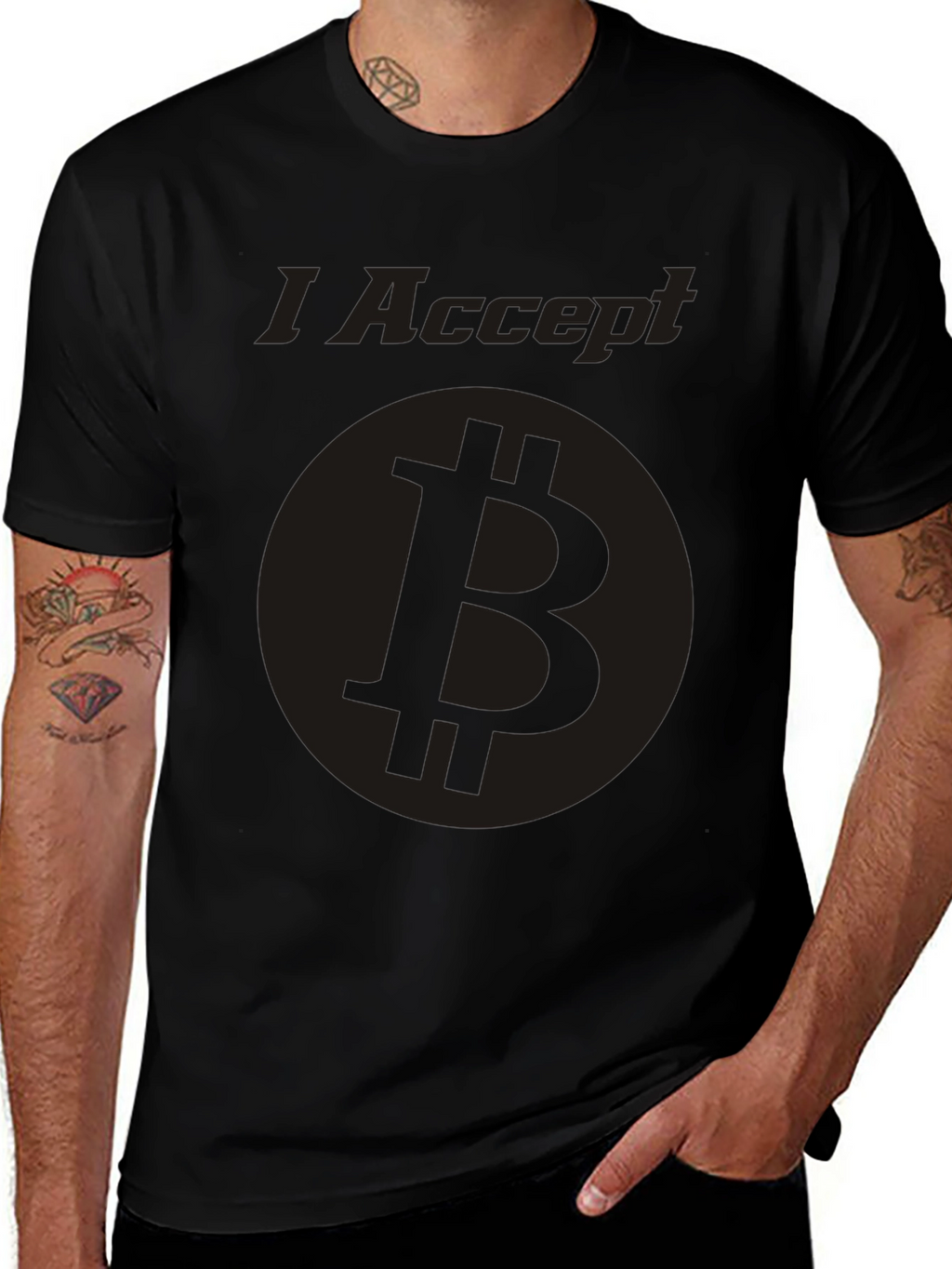 I Accept Bitcoin T-Shirt - Crypto Currency Tee