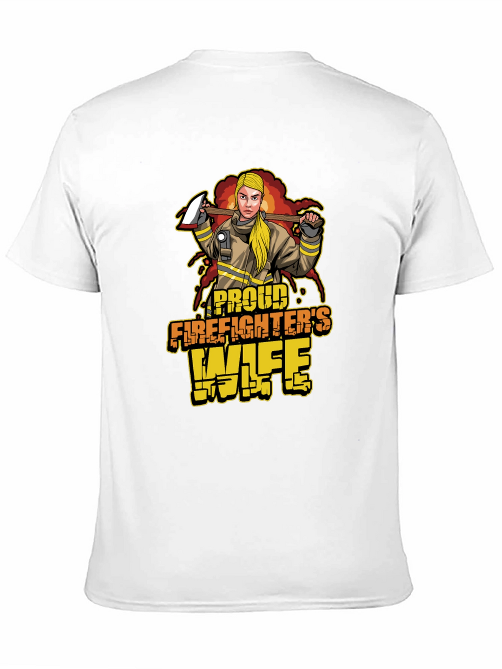 Proud Firefighters Wife Graphic T-Shirt