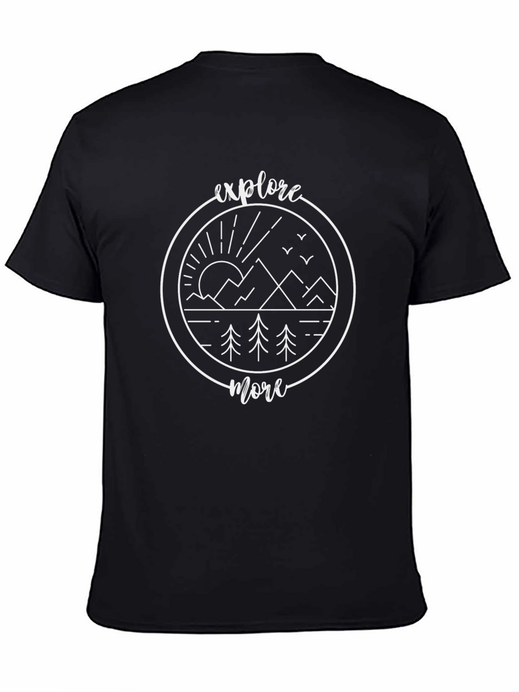 Explore More Graphic Tee - Black