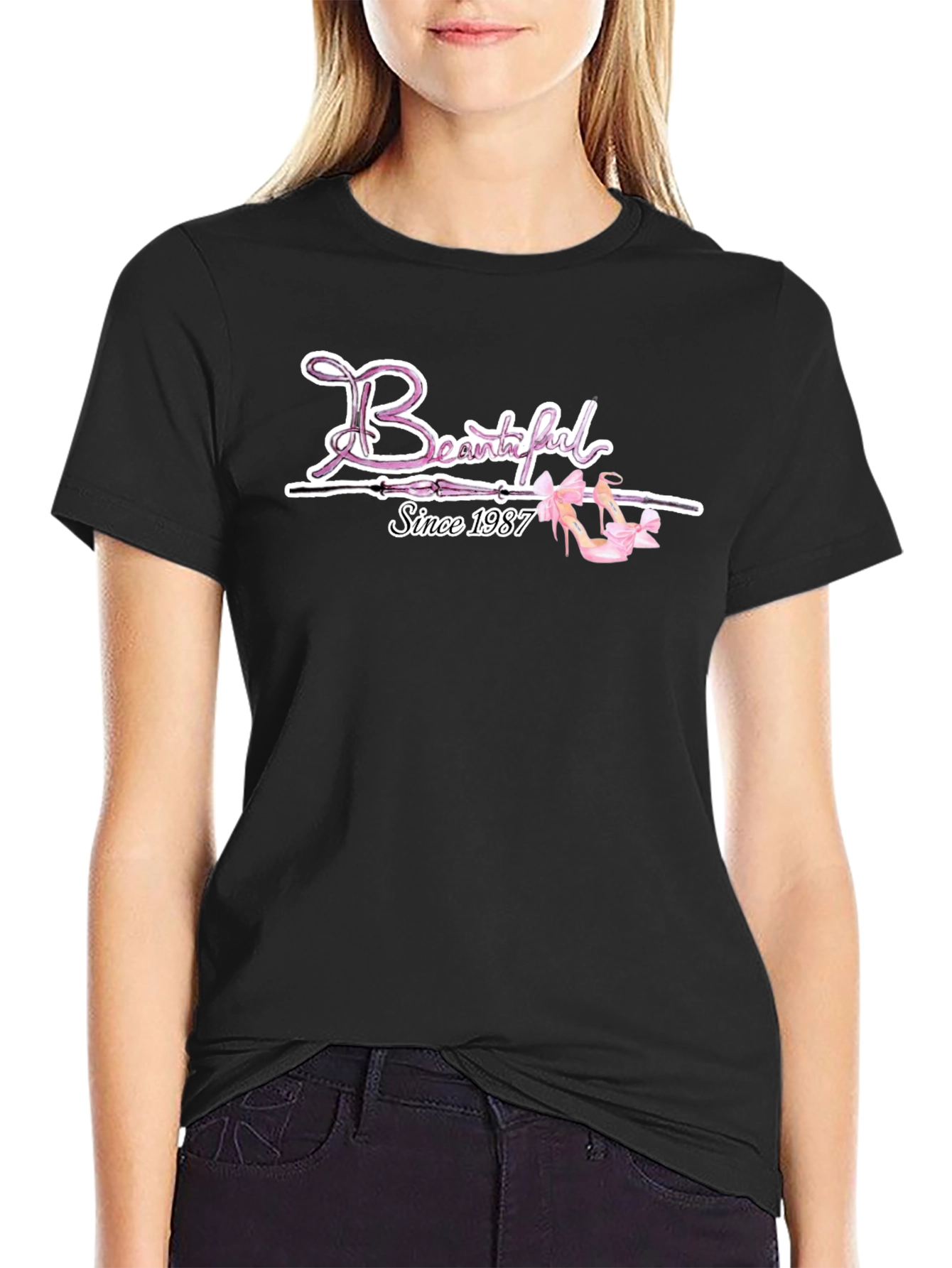 Beautiful Since 1987 Black T-Shirt