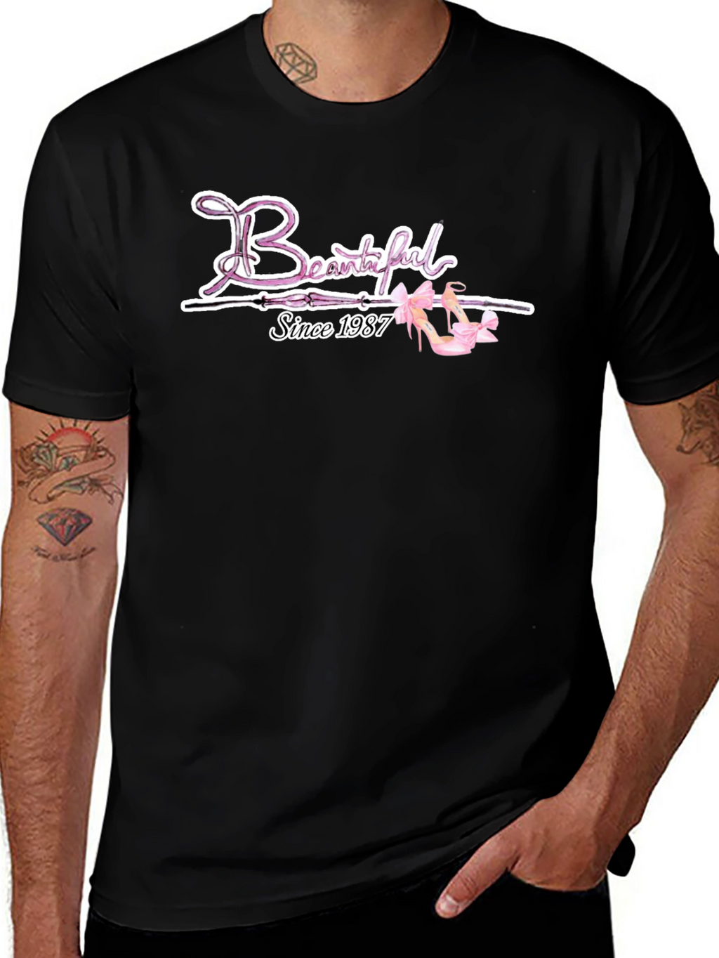 Beautiful Since 1987 Black T-Shirt