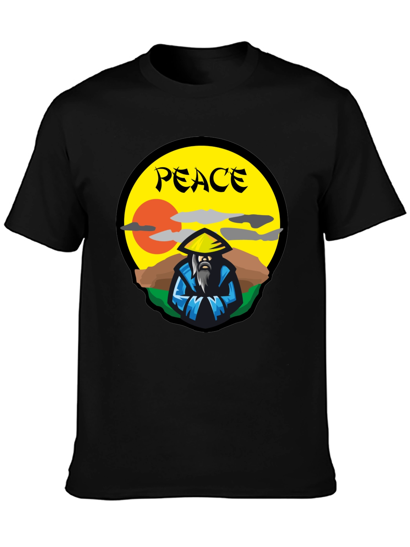 Peaceful Warrior Graphic T-Shirt - Unique Design