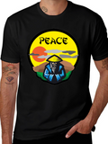 Peaceful Warrior Graphic T-Shirt - Unique Design
