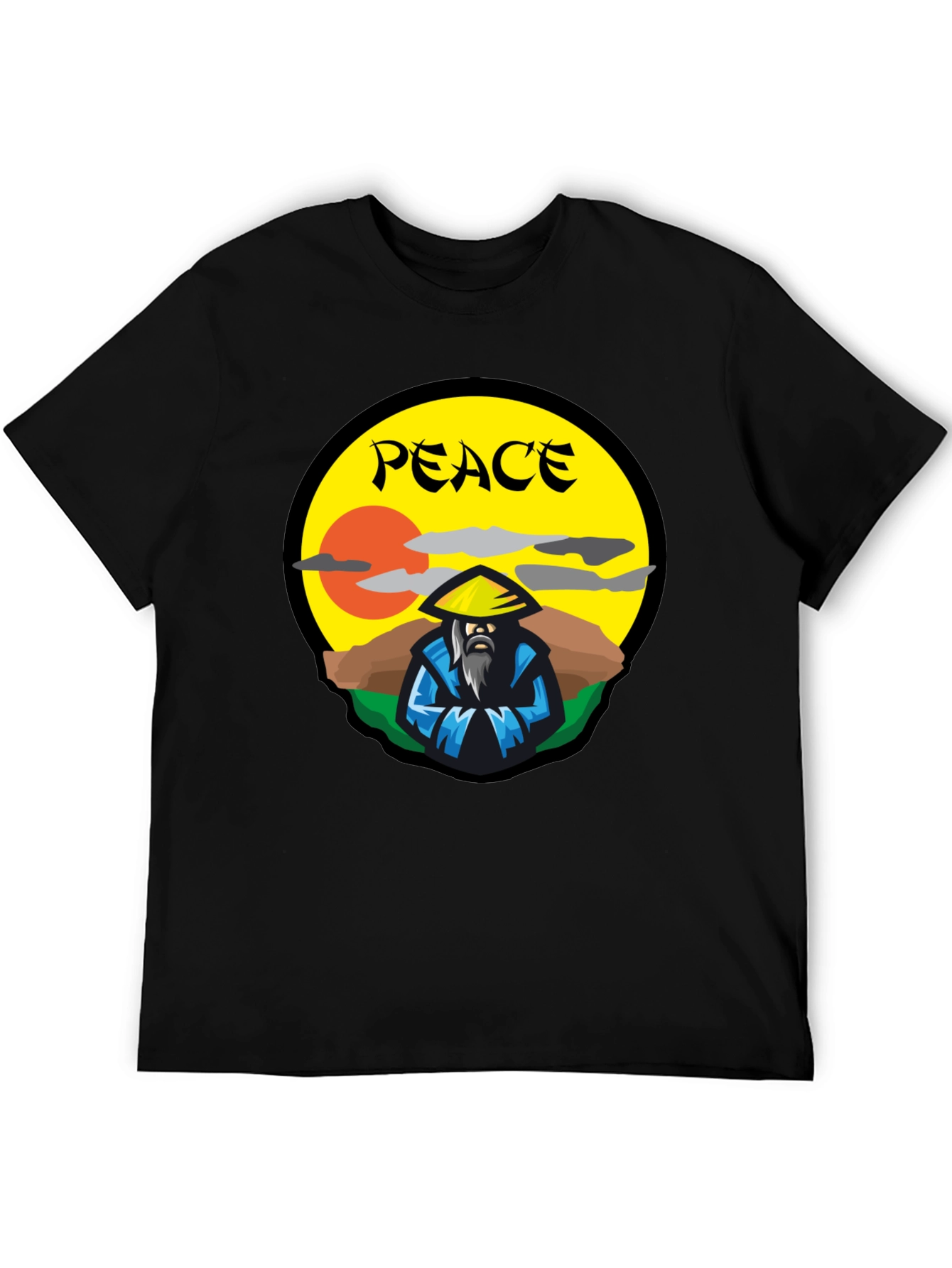 Peaceful Warrior Graphic T-Shirt - Unique Design