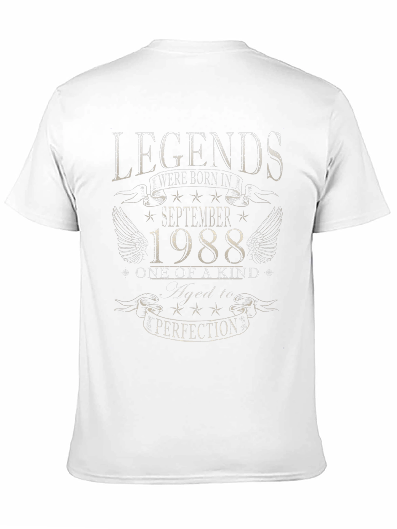 Legends Born In September 1988 Black T-Shirt