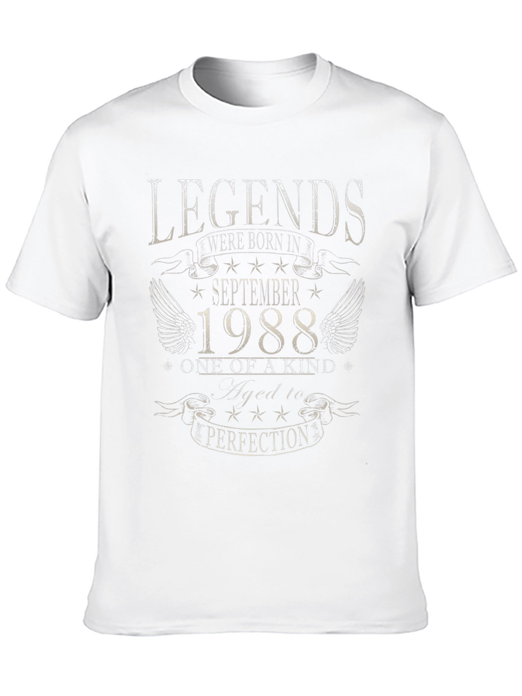 Legends Born In September 1988 Black T-Shirt