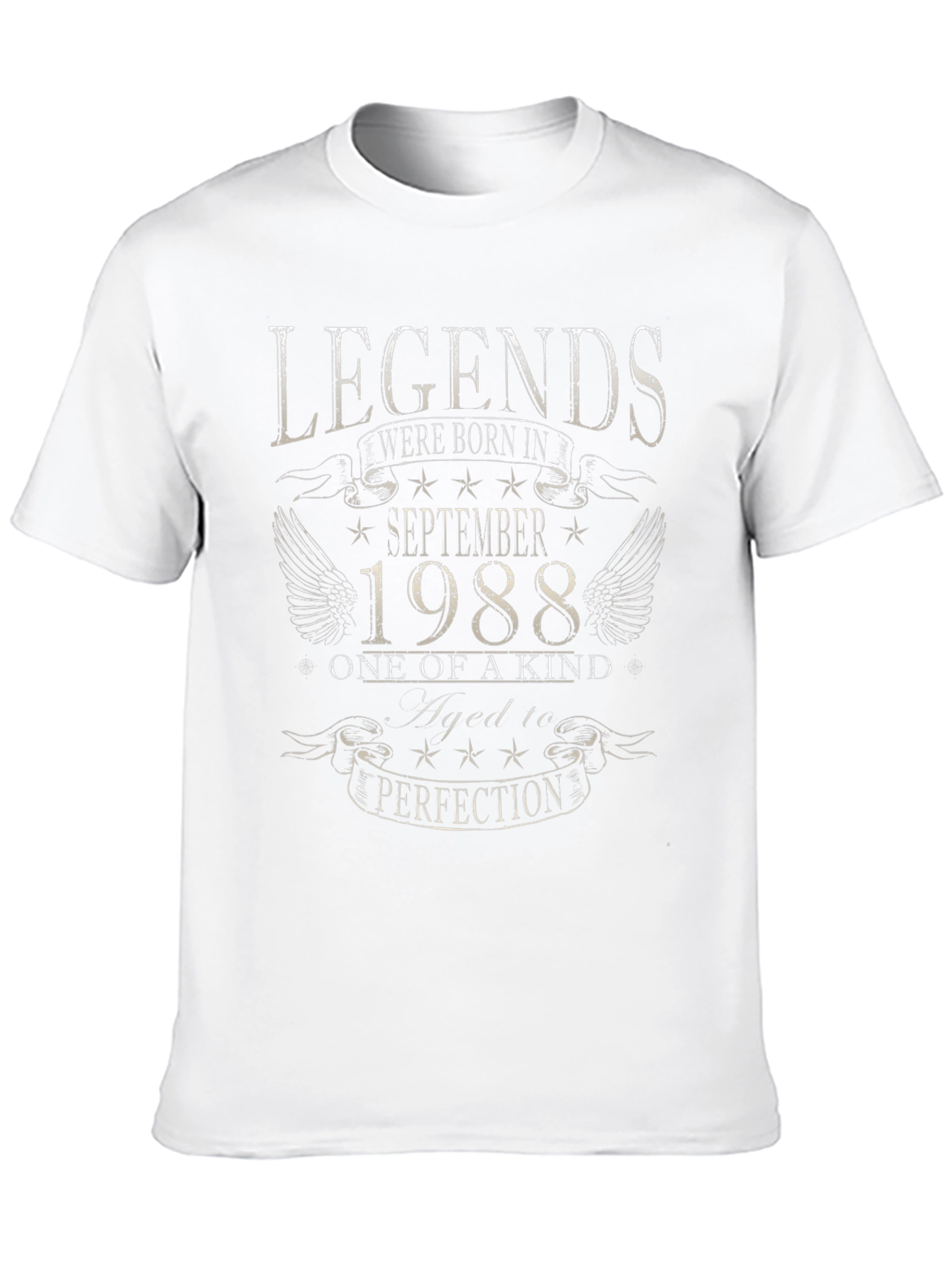 Legends Born In September 1988 Black T-Shirt