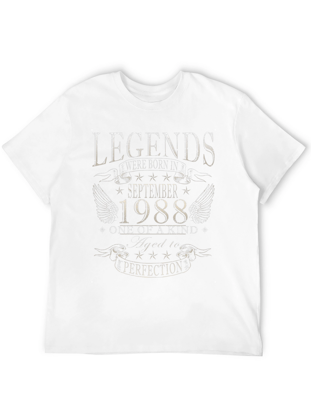 Legends Born In September 1988 Black T-Shirt
