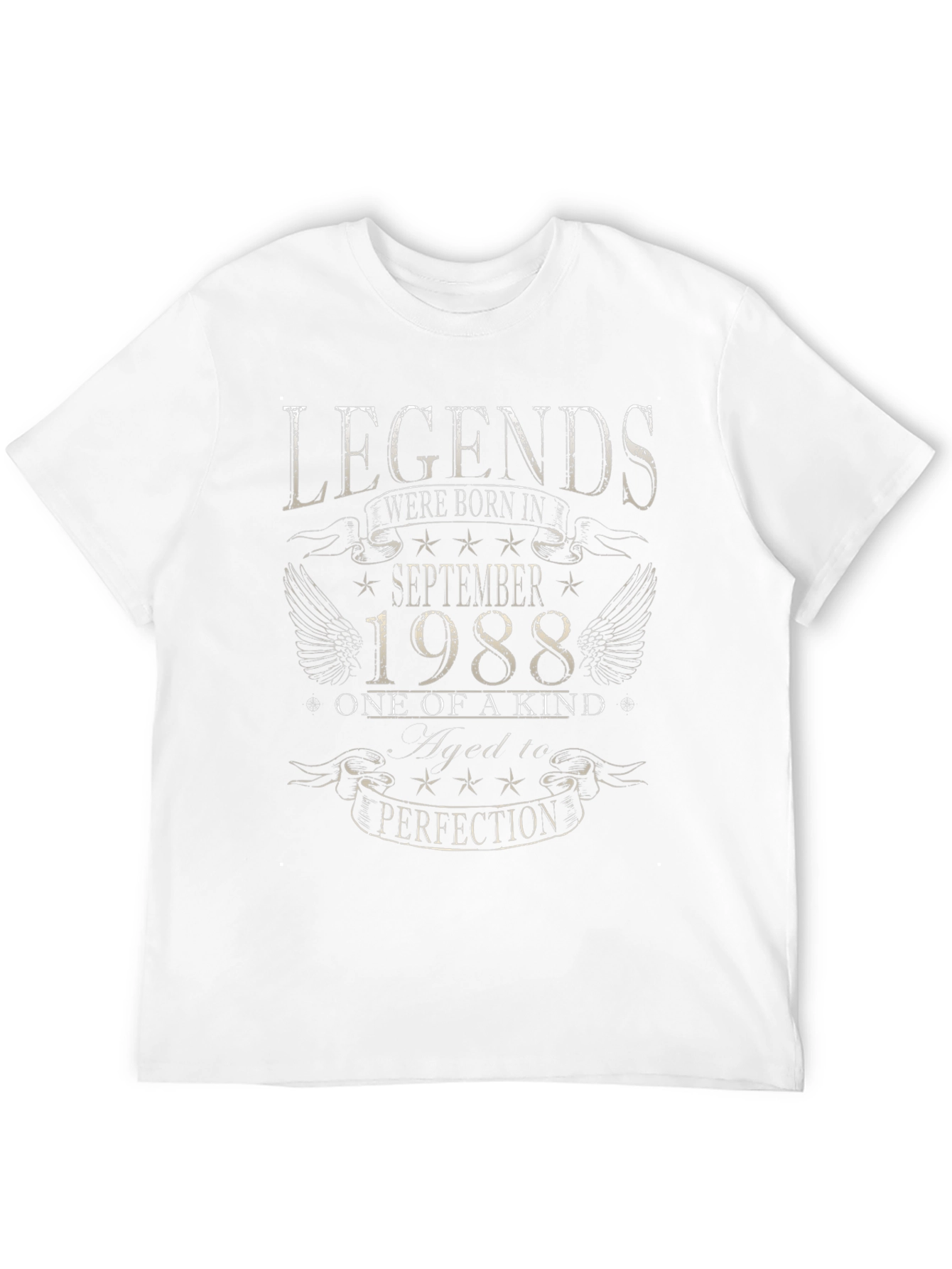 Legends Born In September 1988 Black T-Shirt