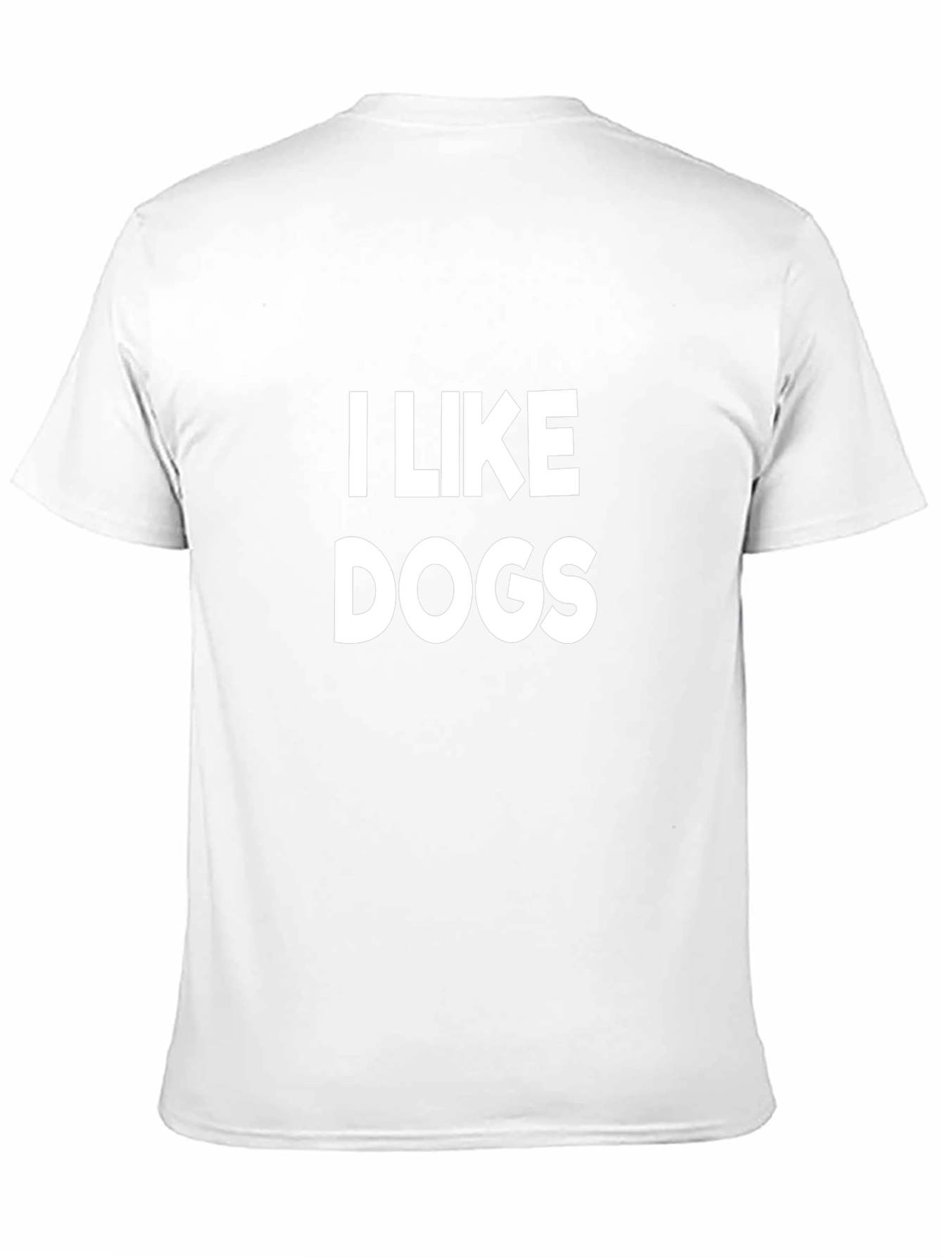 I Like Dogs Graphic Tee - Black Cotton T-Shirt
