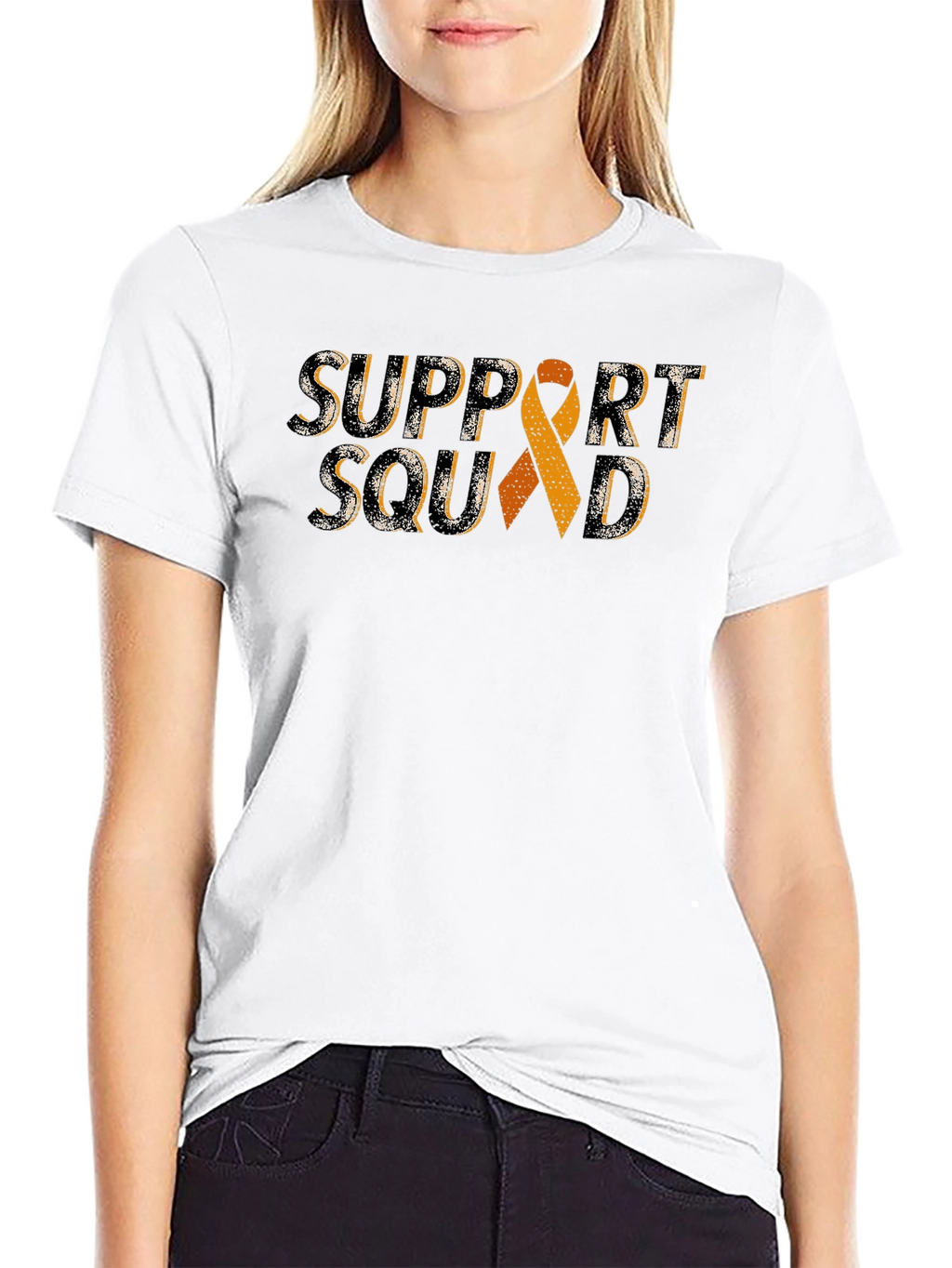 Support Squad Ribbon Graphic T-Shirt