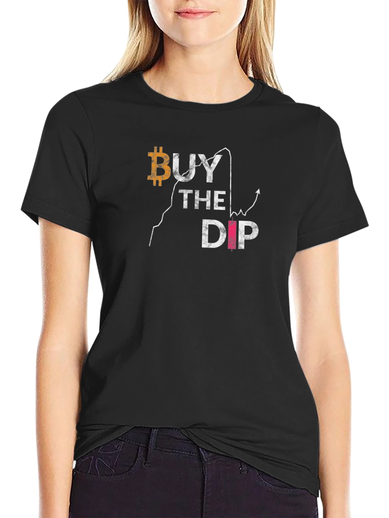 Buy The Dip Bitcoin Graphic Tee - Crypto Investor T-Shirt