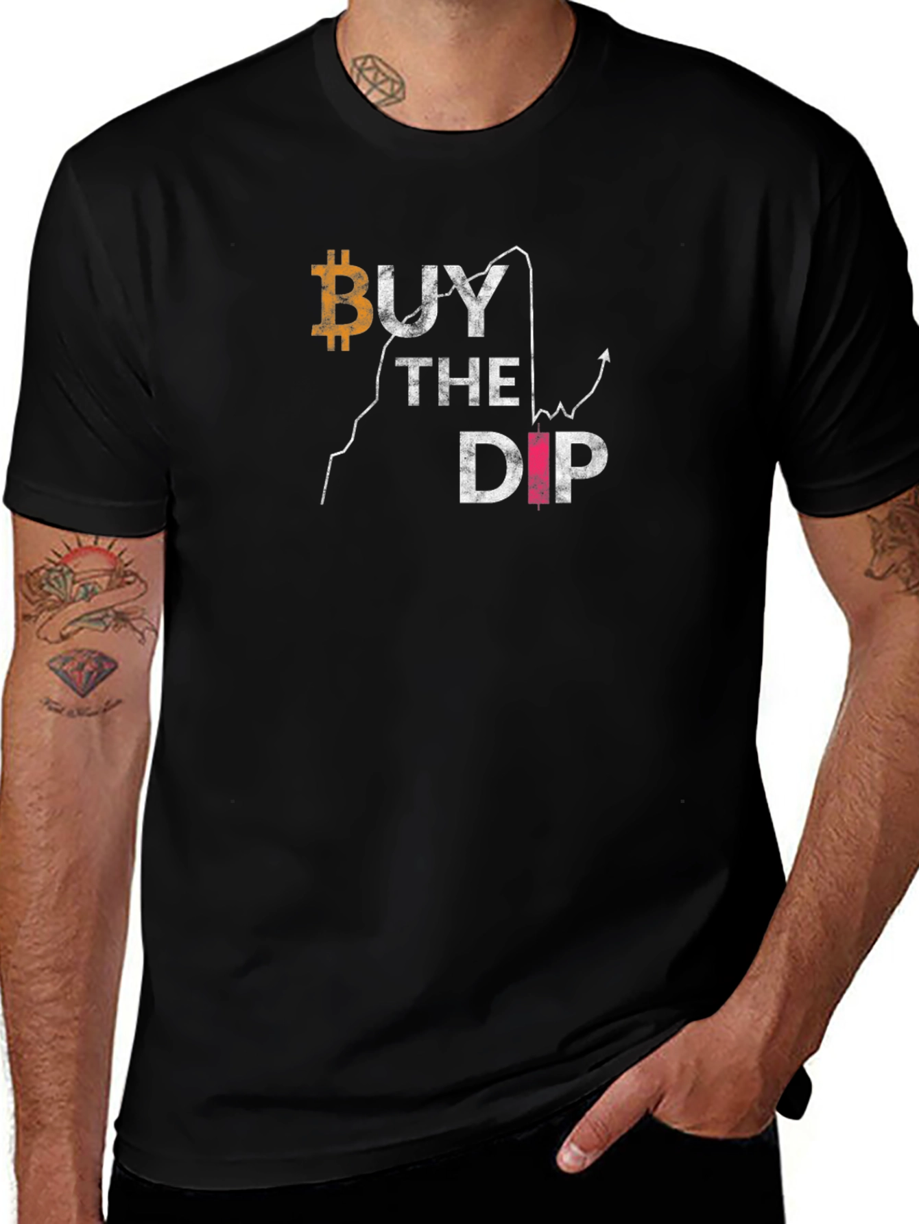 Buy The Dip Bitcoin Graphic Tee - Crypto Investor T-Shirt