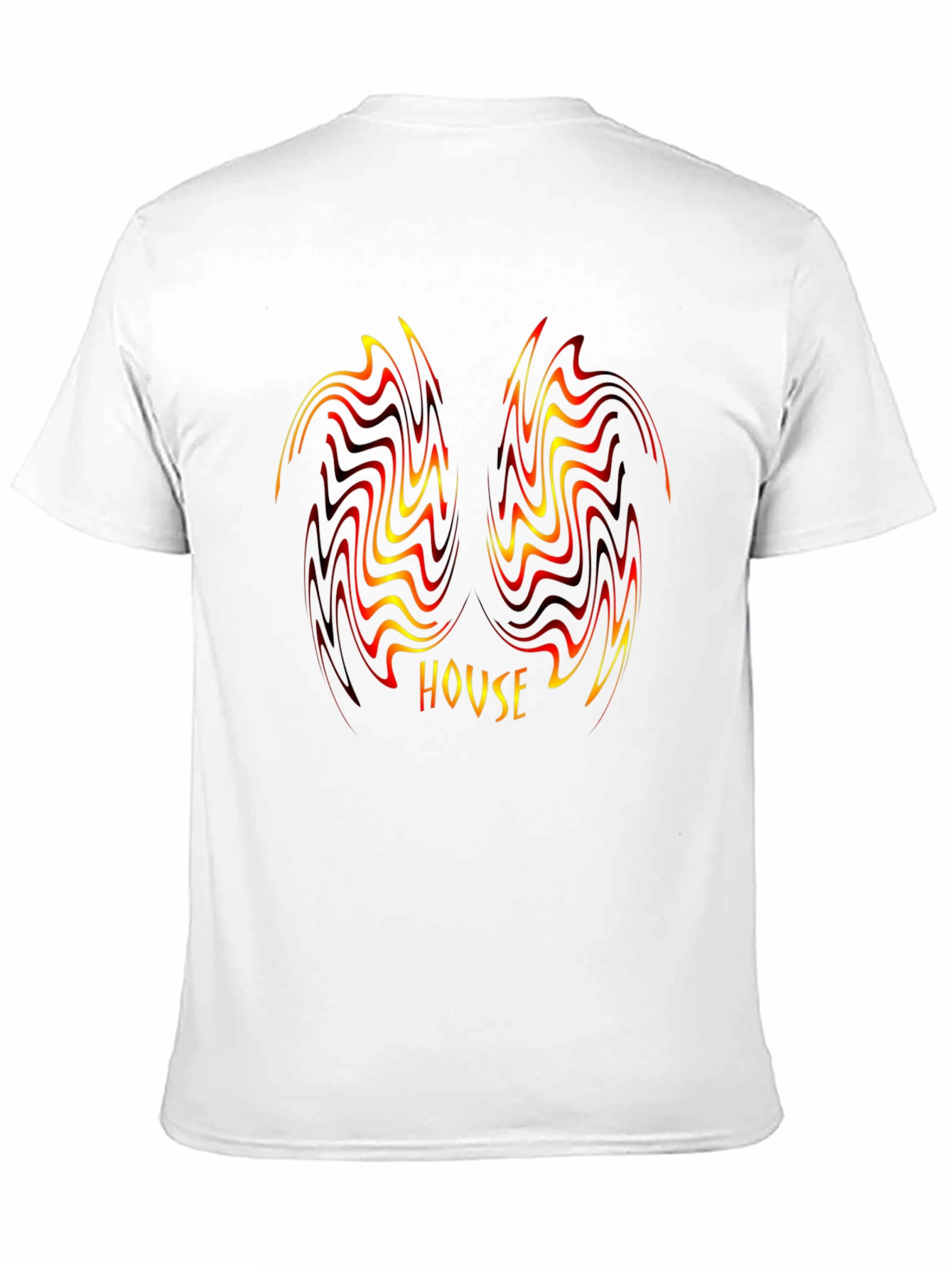 House Music Swirl Graphic Black T-Shirt