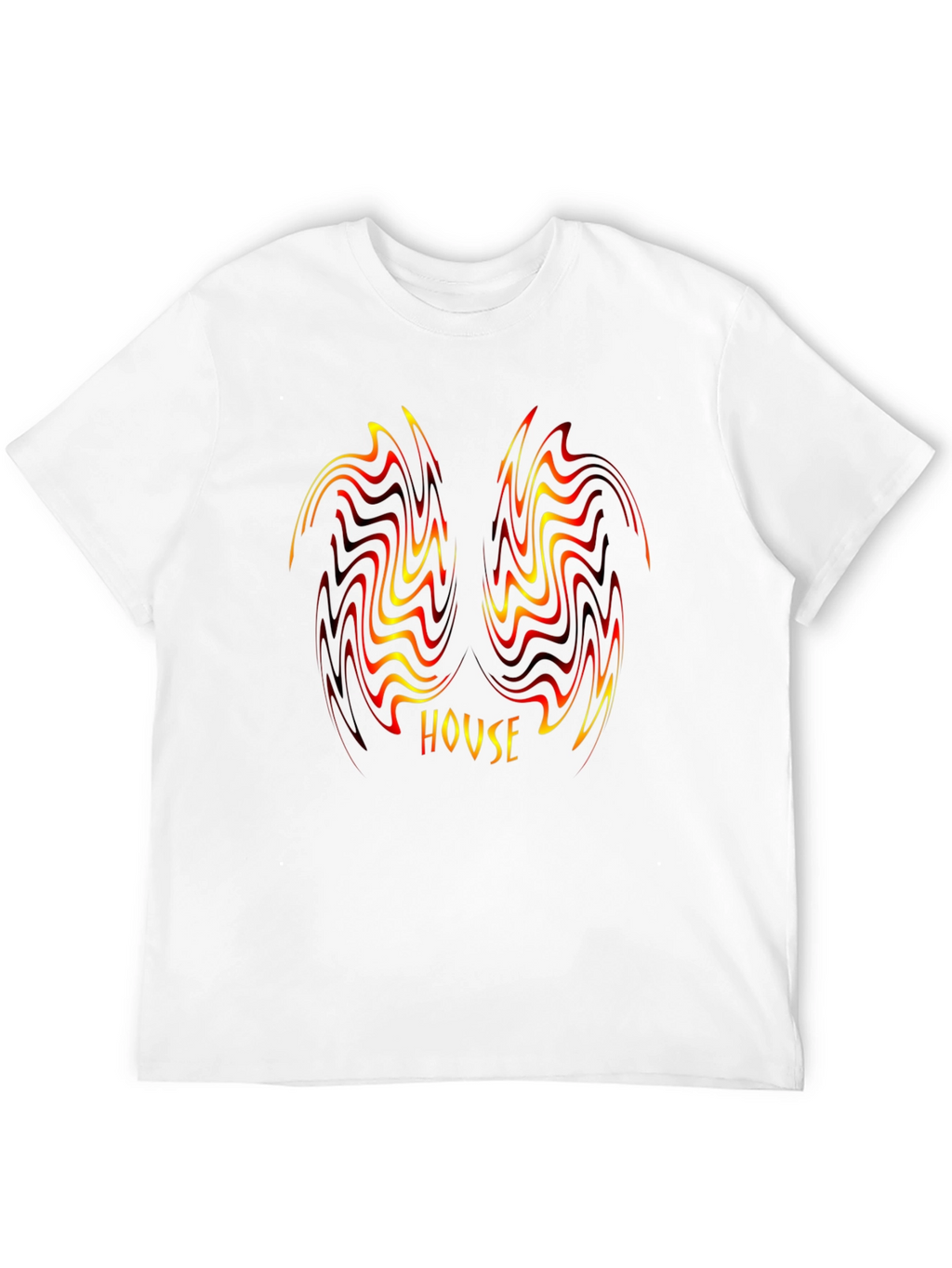House Music Swirl Graphic Black T-Shirt