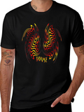 House Music Swirl Graphic Black T-Shirt