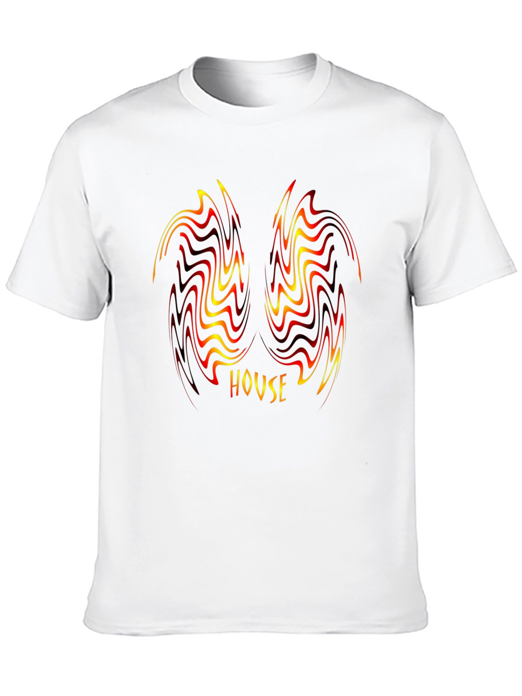 House Music Swirl Graphic Black T-Shirt