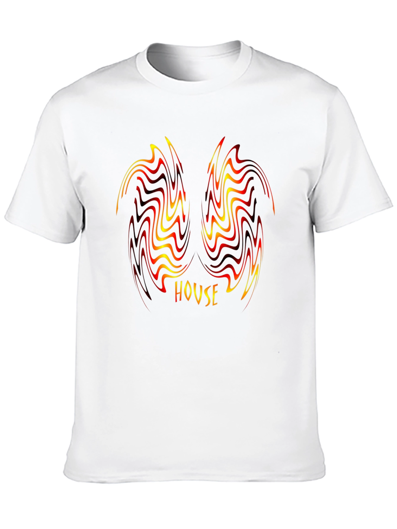 House Music Swirl Graphic Black T-Shirt